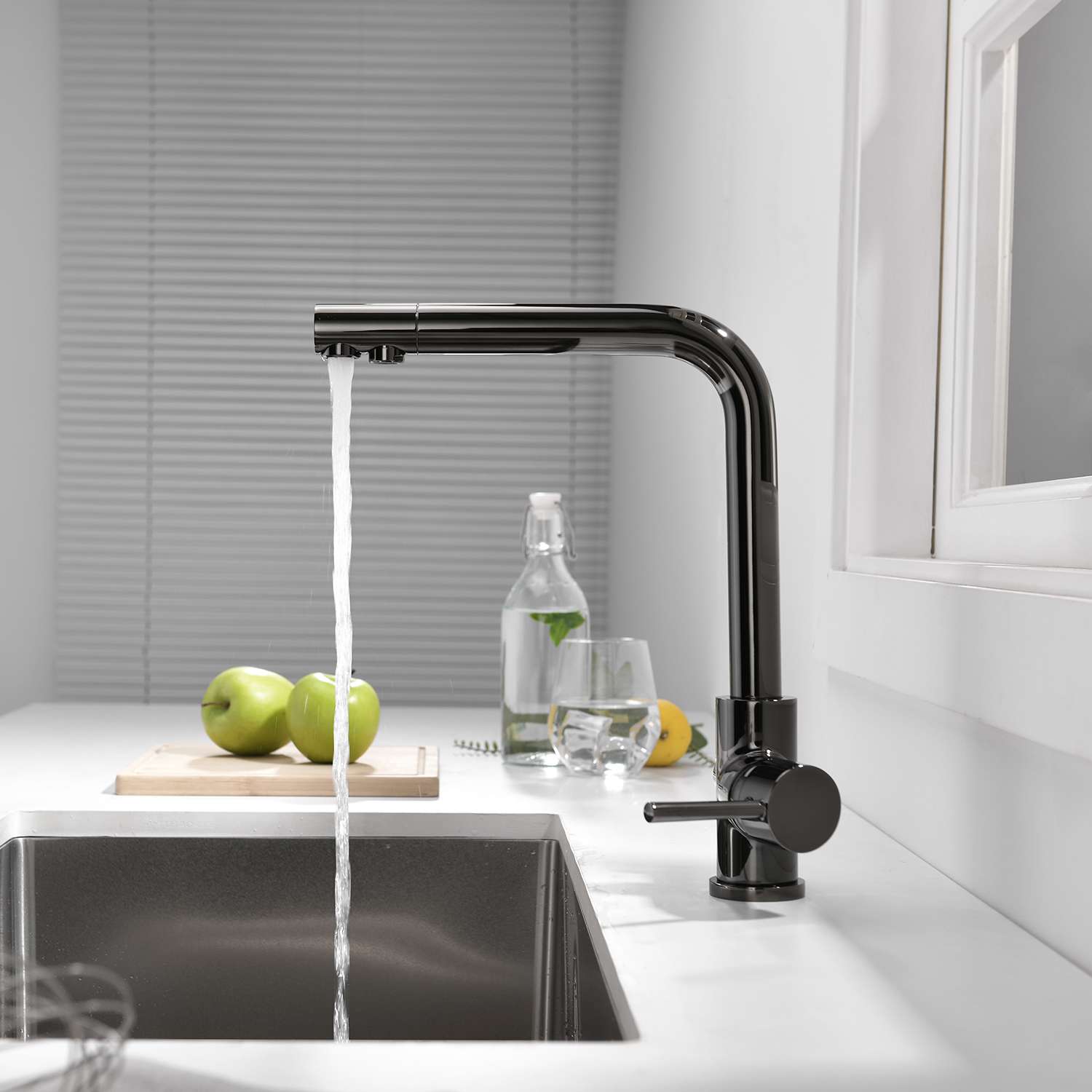 Grifo de cocina monomando ósmosis 3 vías sky bath cromo
