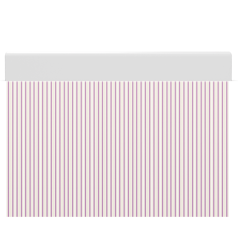 Cortina para puertas de PVC veta transparente con violeta / 90 x 210