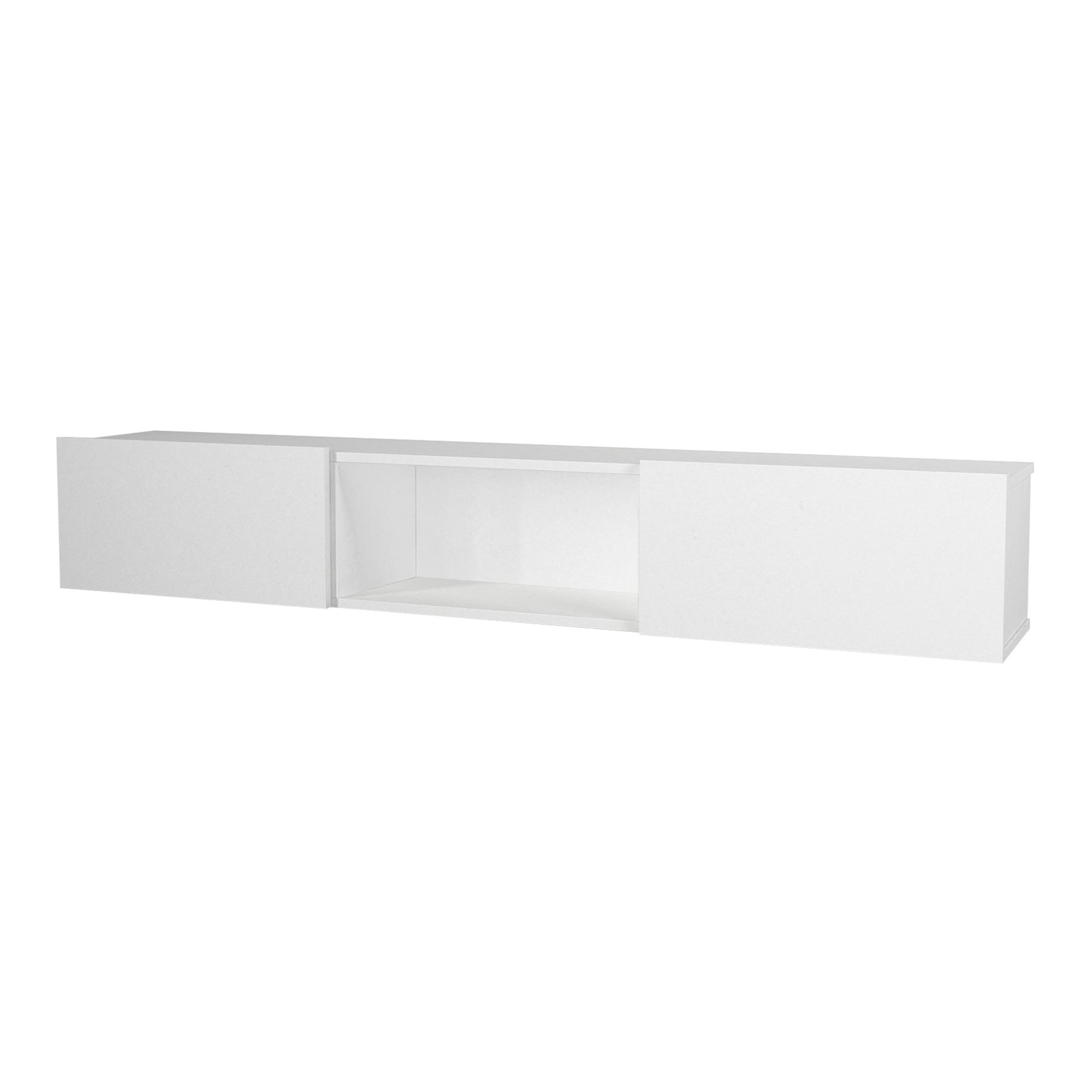 Mueble tv suspendido paltamo aglomerado 180 x 31 x 30 cm - blanco [en.casa]