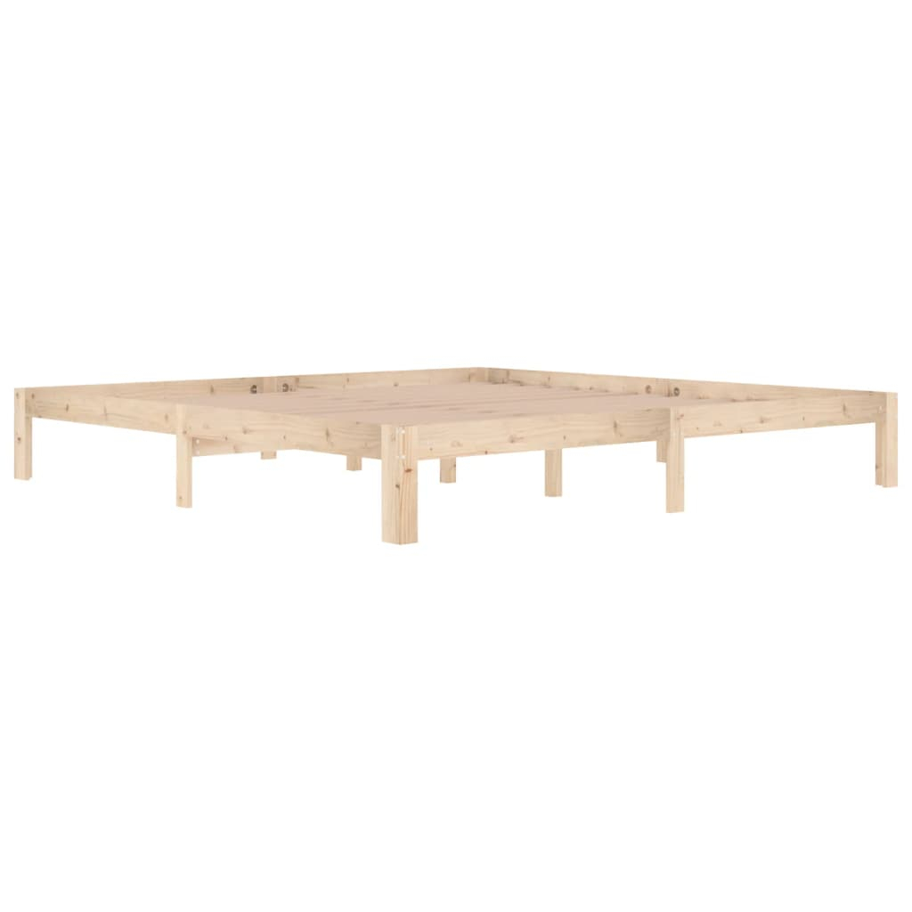 vidaXL estructura de cama sin colchón madera maciza de pino 200x200 cm