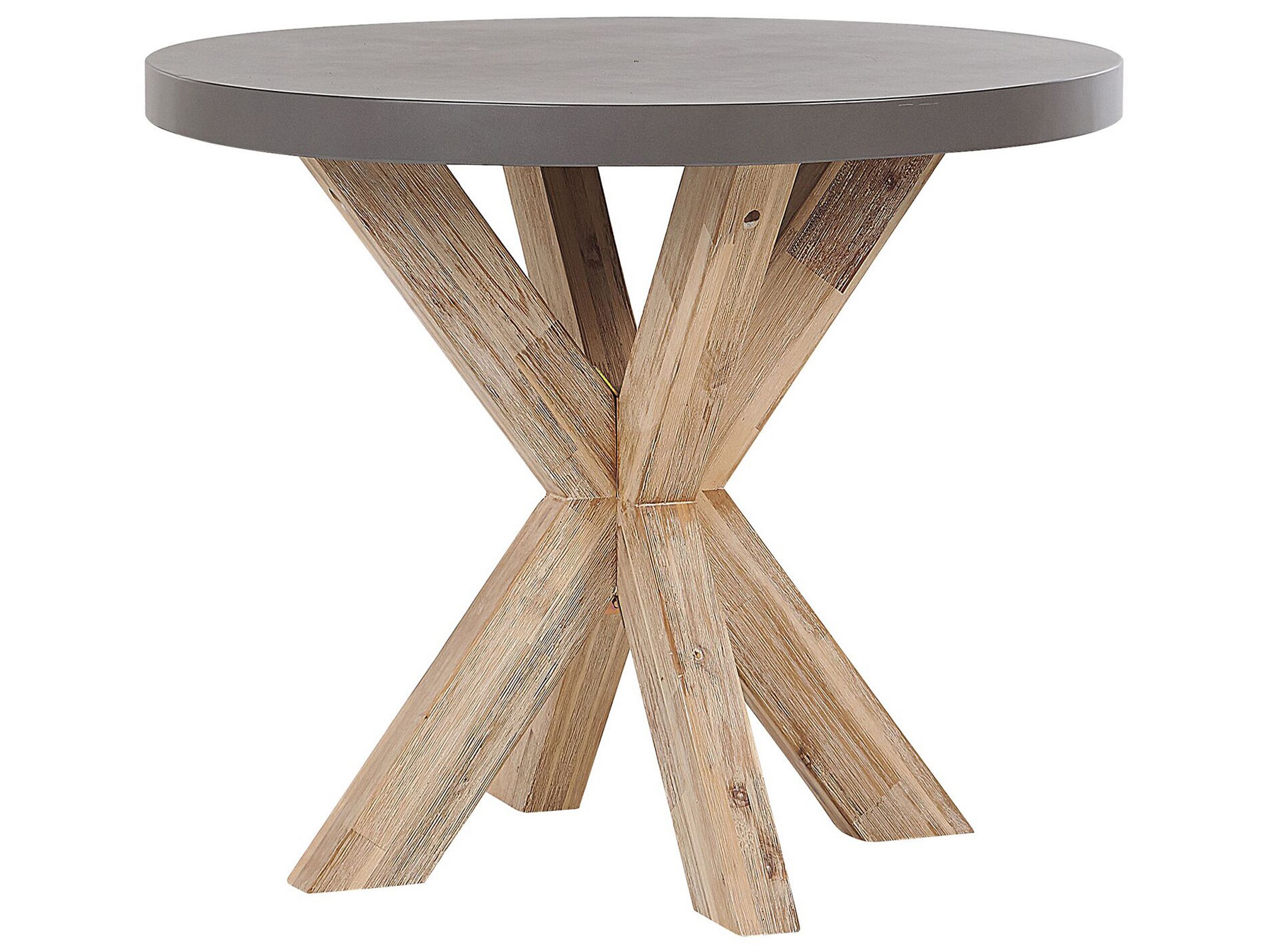 Mesa de jardín olbia 90 cm 90 cm cemento gris