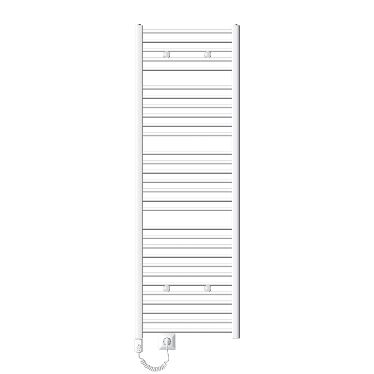 Radiador toallero eléctrico - 600 x 1800 mm - eléctrico - 900w - plano
