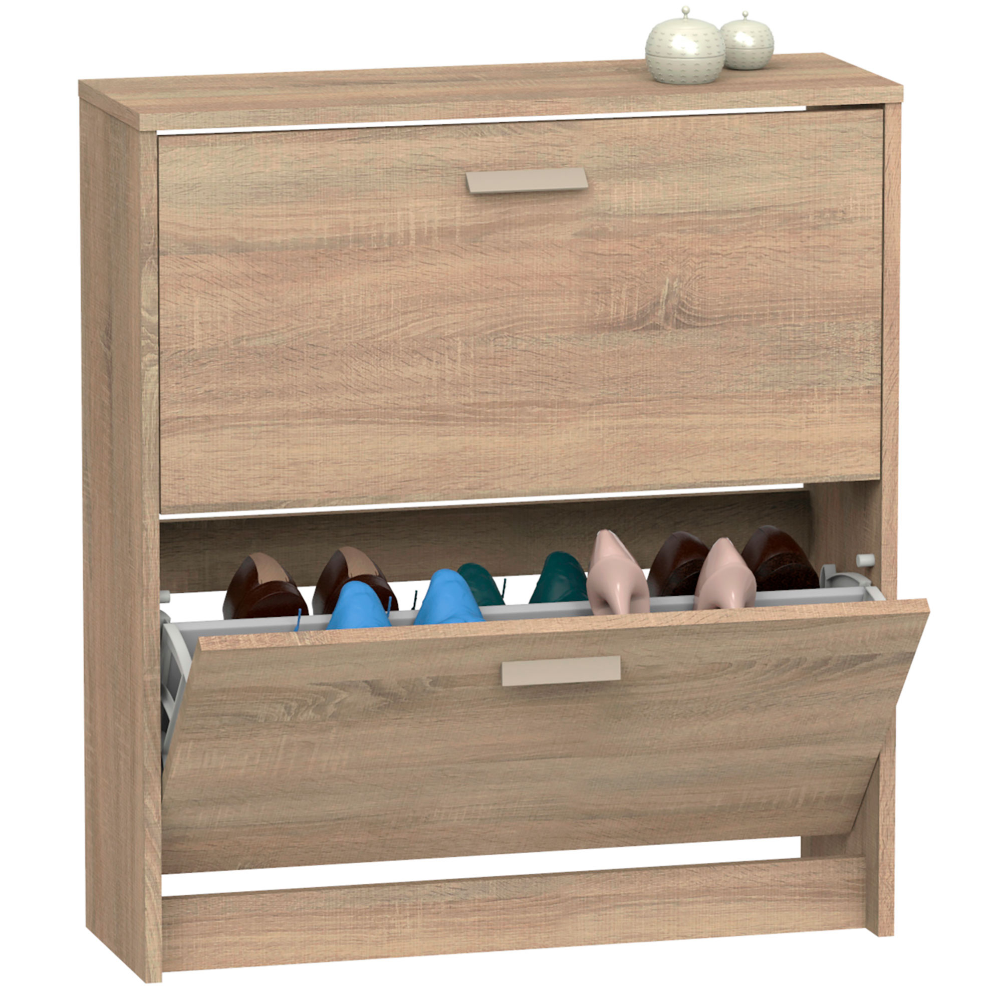 Zapatero entrada recibidor, mueble auxiliar e briebe nova madera