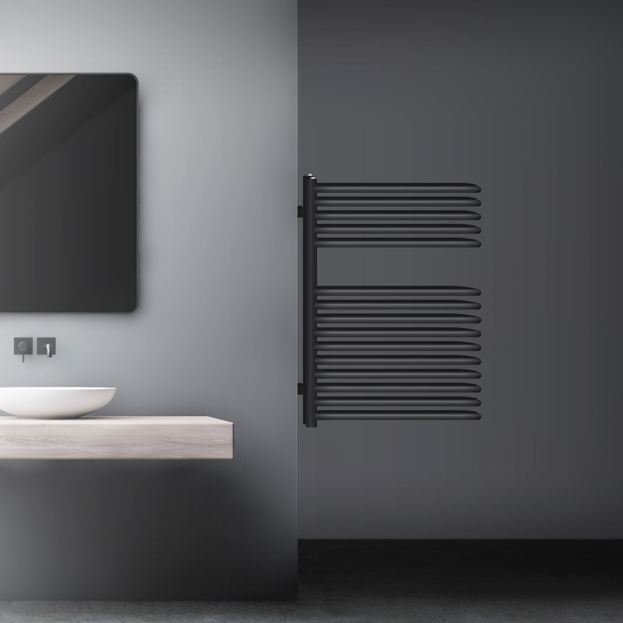 Radiador de baño 500x800 mm antracita ml-design