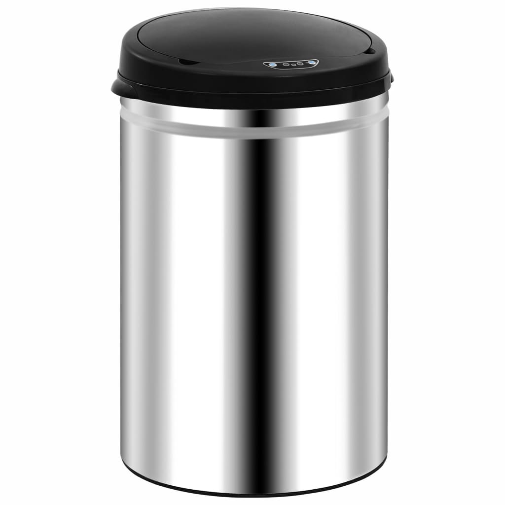 vidaXL cubo de basura con sensor automático 30 l acero inoxidable
