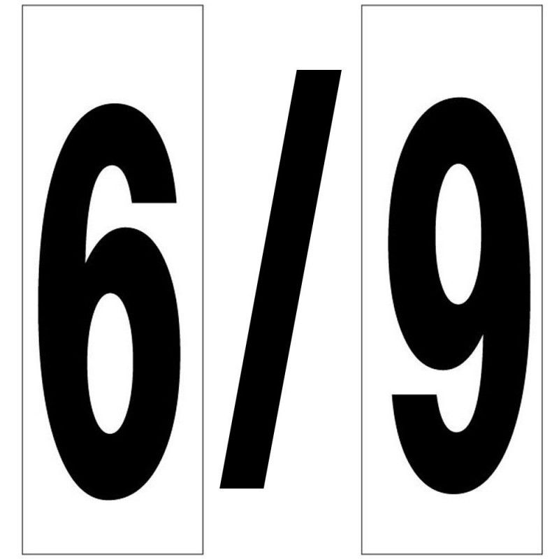 Numero adhesivo 46x140 mm. nº 6 / 9