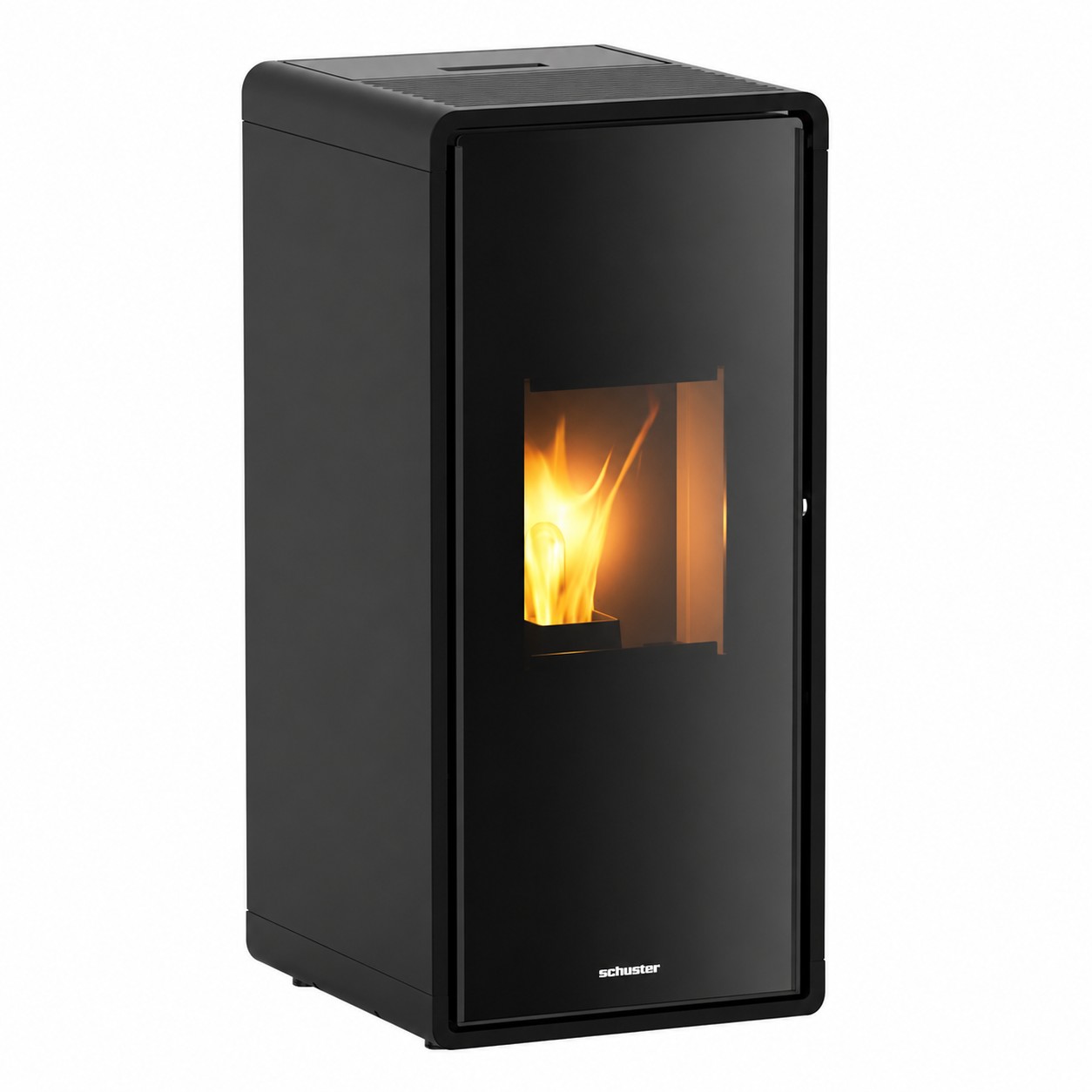 Estufa de pellets olla au de 9 kw negra