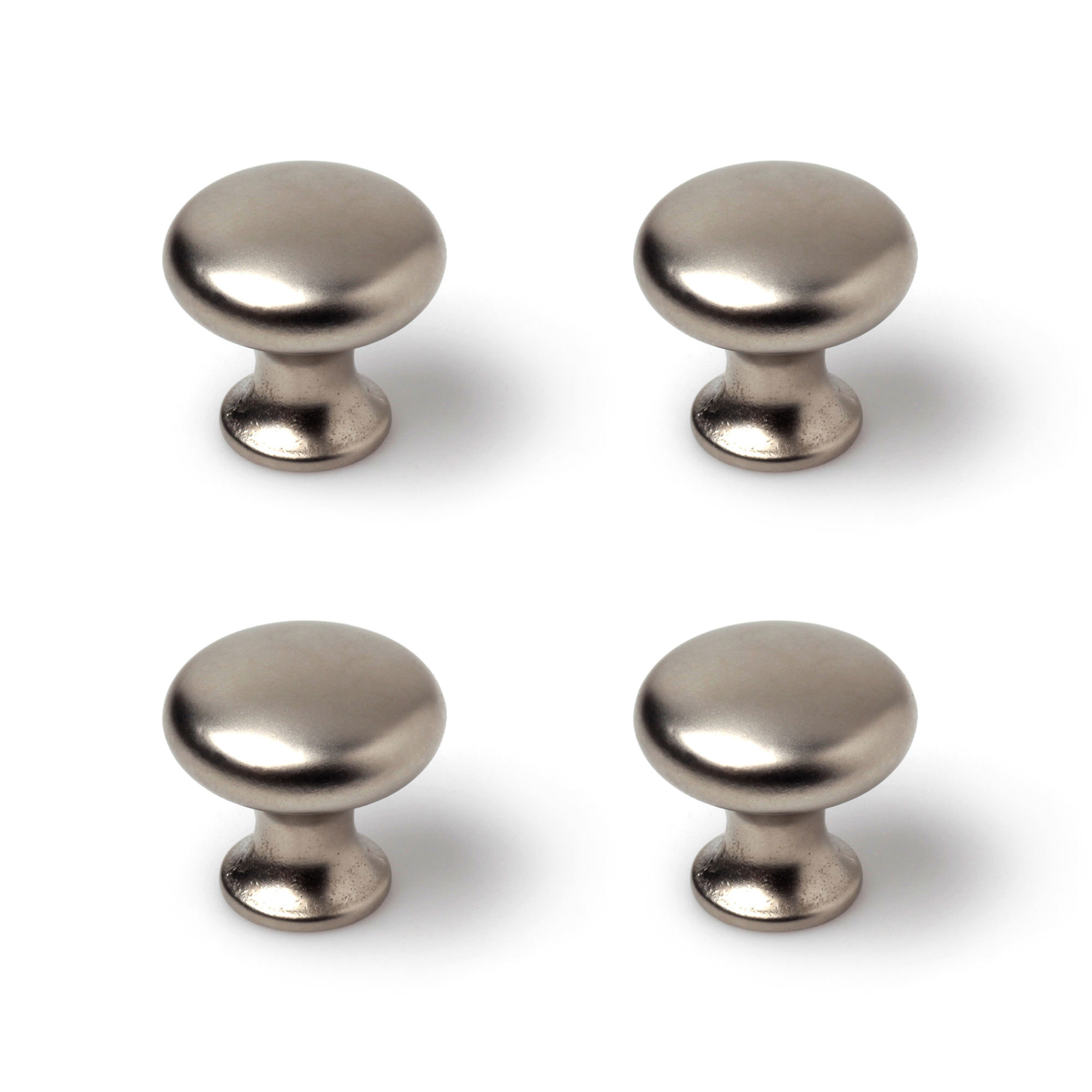 Pomo para mueble rei 760 | 25x25x24 mm | níquel bisú | 4 uds. | zamak