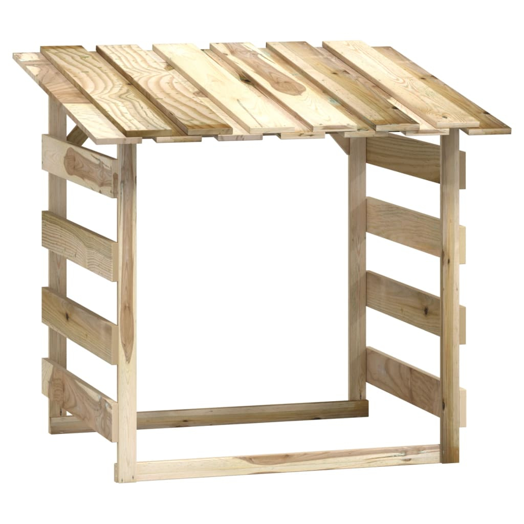 vidaXL pérgola con techo madera de pino impregnada 100x90x100 cm