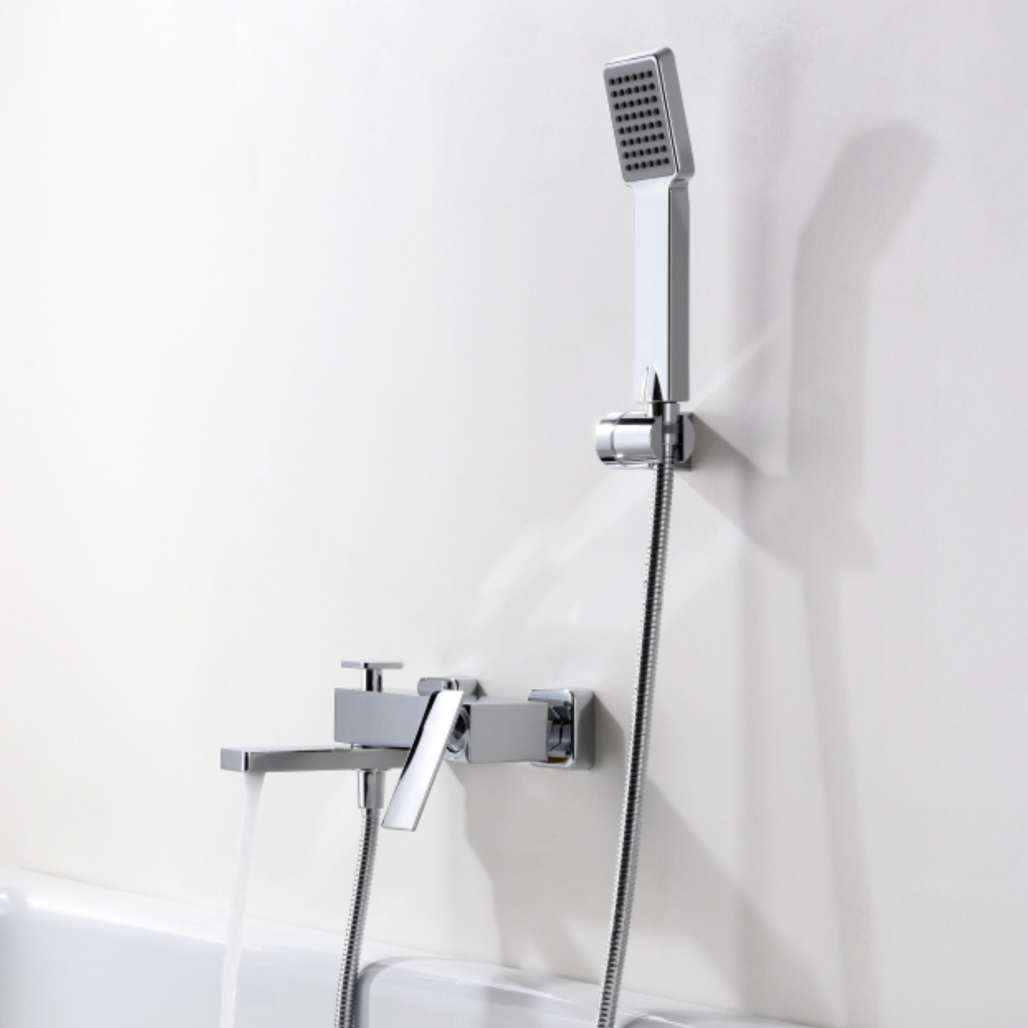 Imex - grifo monomando ducha y bañera cromado serie pisa