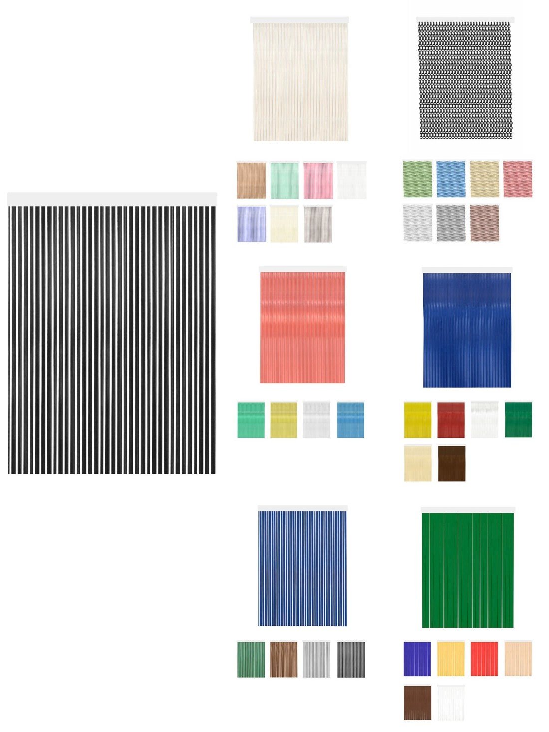 110 x 240 cm | marbella - negra | cortinas de exterior impermeables – cort