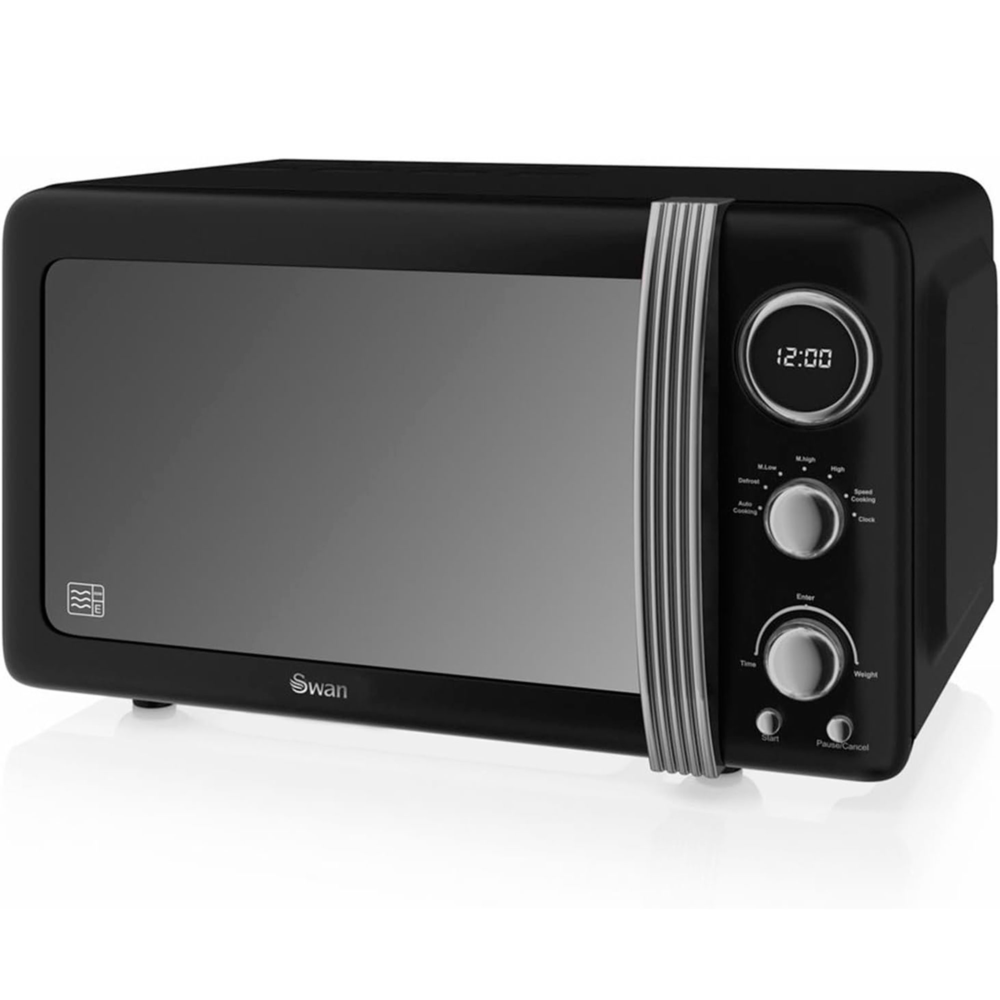 Retro microondas digital 20l, 5 swan sm22030lbneu negro 800w