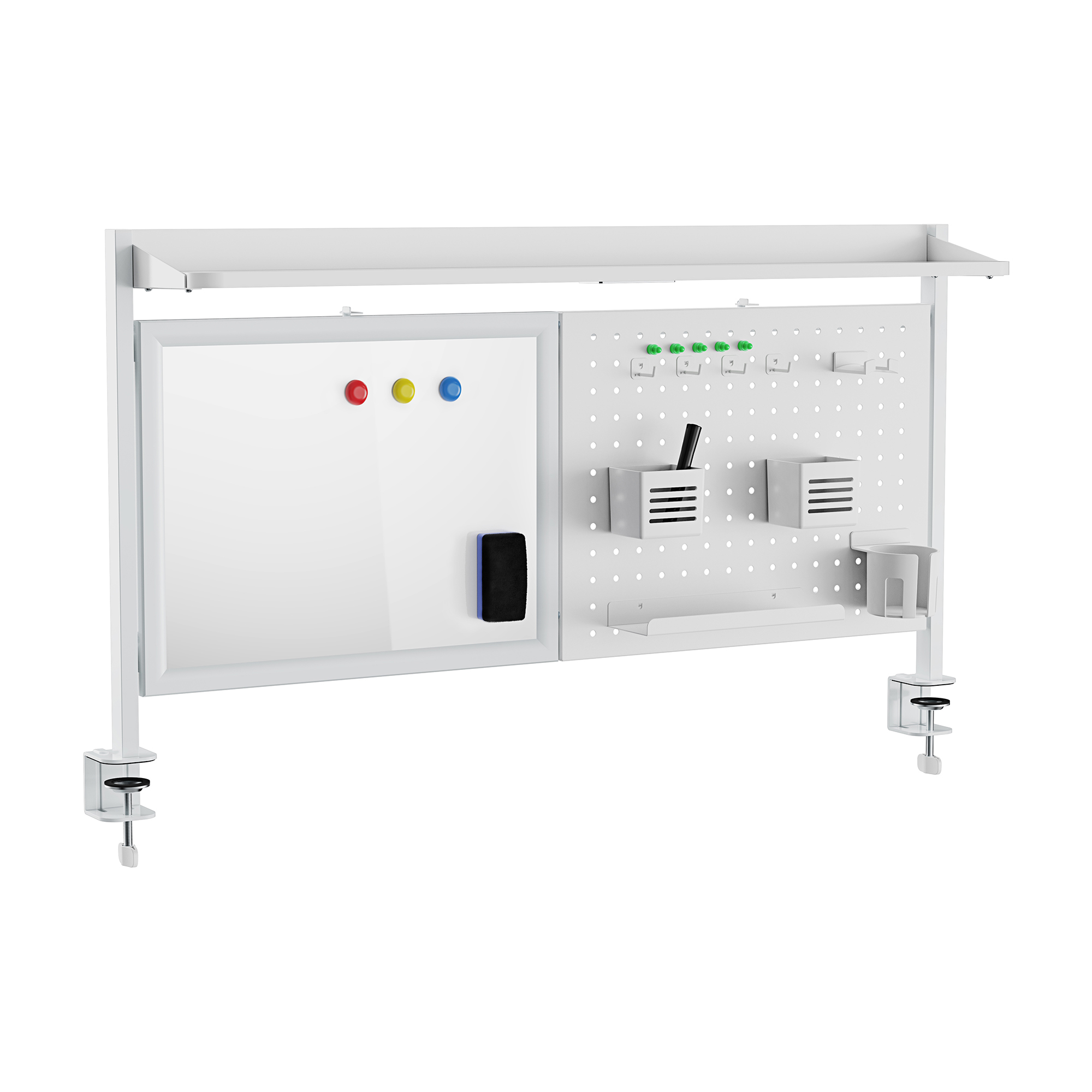 Organizador de escritorio tablero perforado virvik 117x73cm blanco