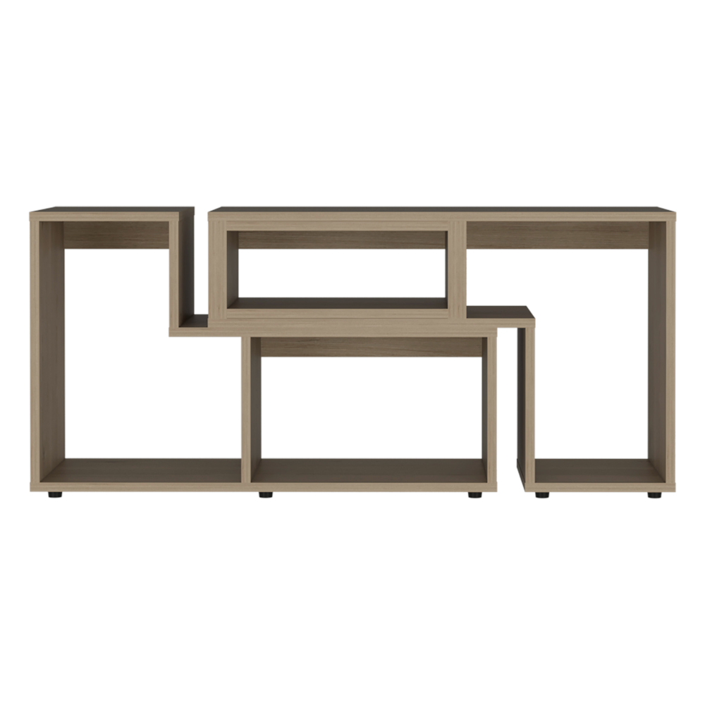 Mueble de televisor extensible beijing con gabinete miel