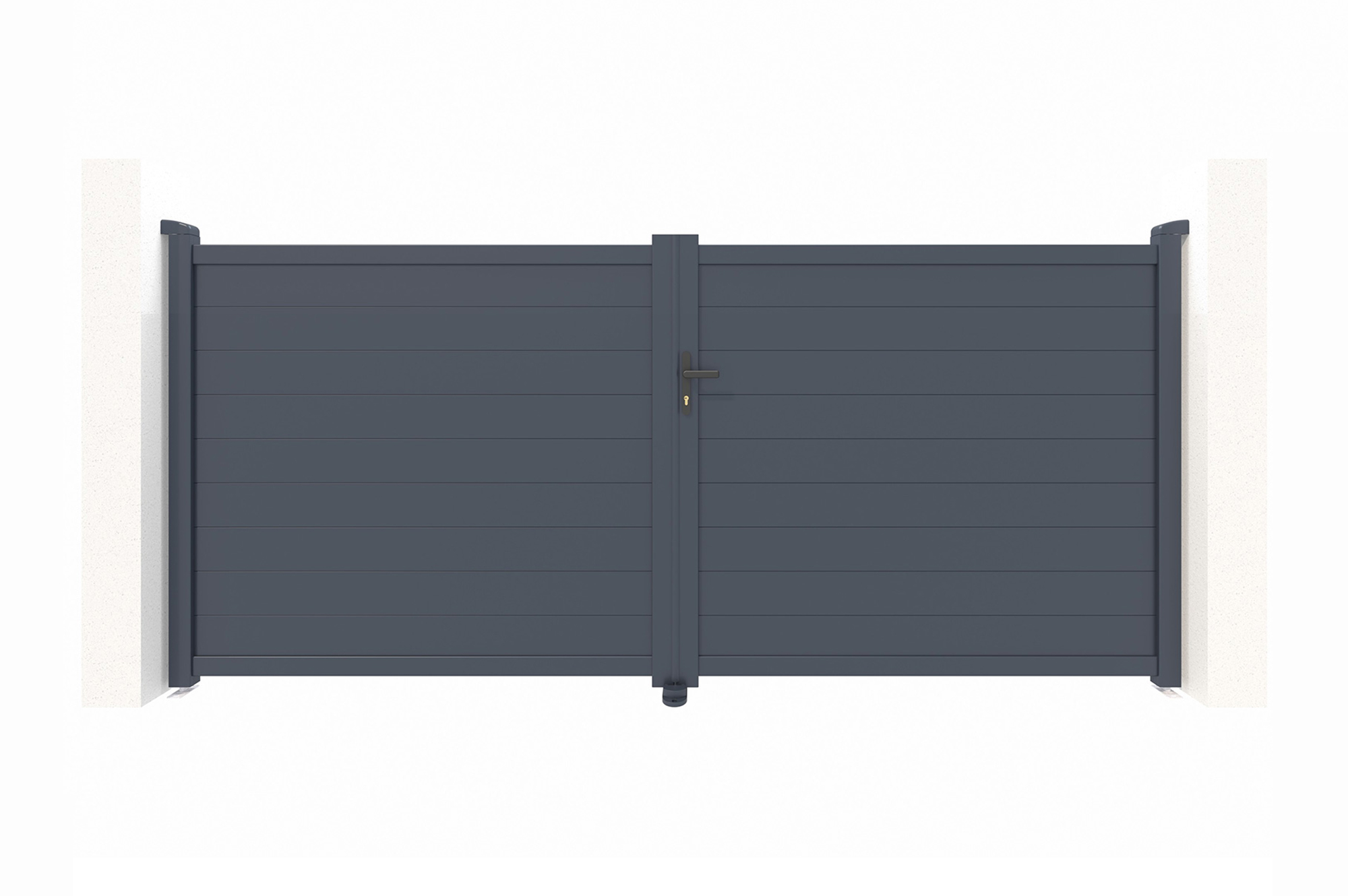 Puerta batiente de aluminio soldado eiger 3,5m h.160cm