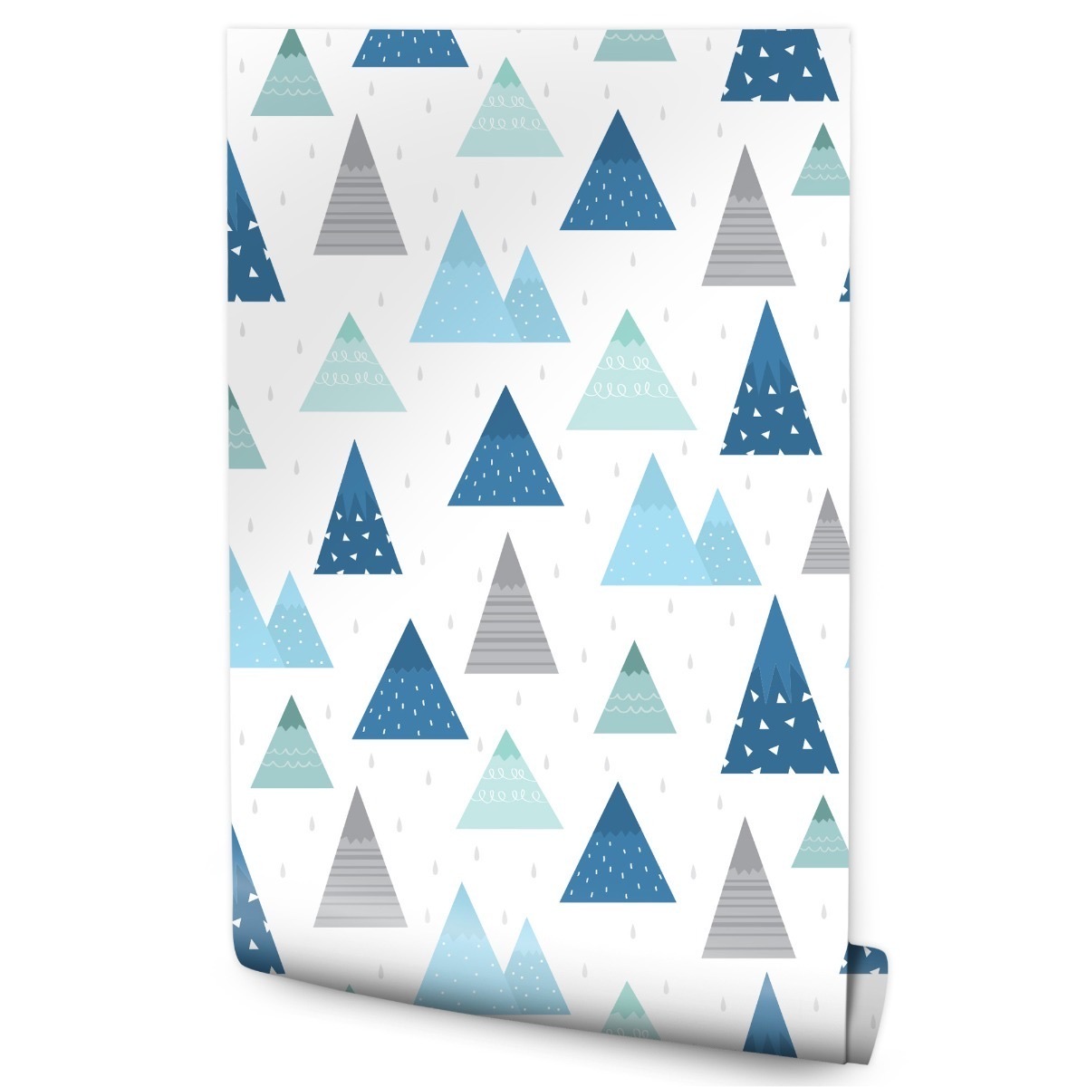 Papel Pintado De Montaña De Estilo Escandinavo Para Salón 53cm x 10m