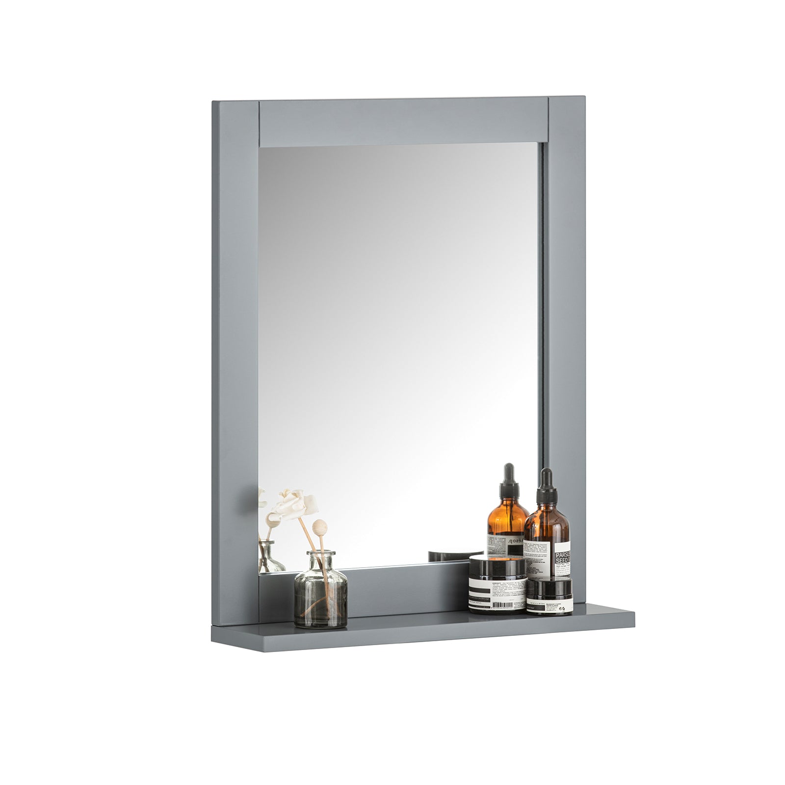Espejo de pared con 1 estante frg129-sg sobuy