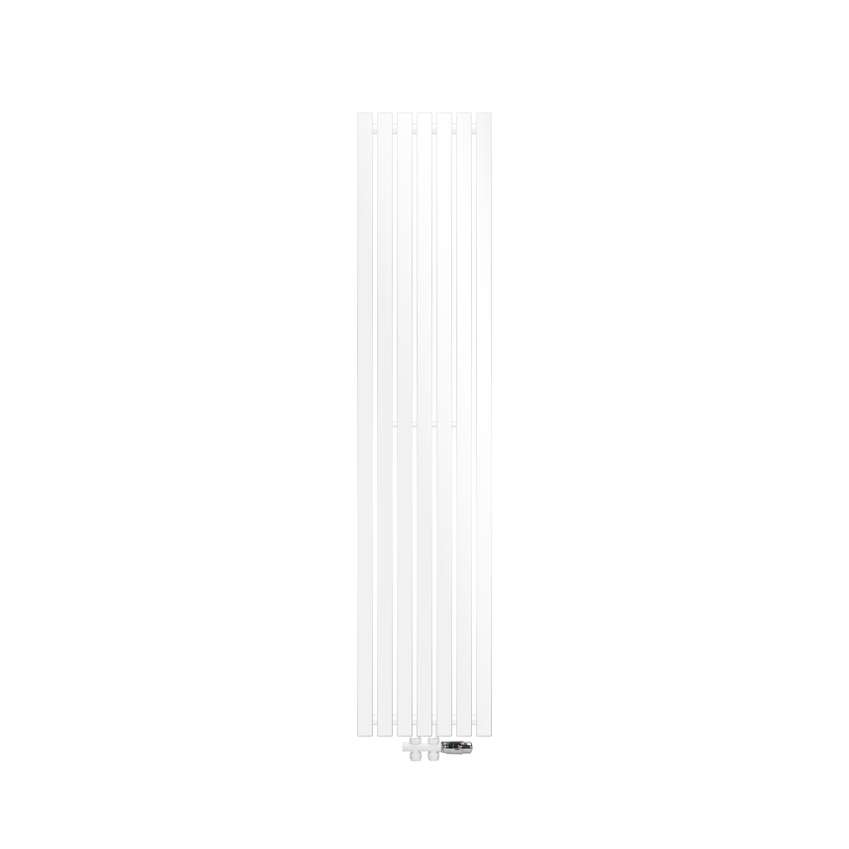 Panel radiador stella 370x1800mm blanco + pasante luxebath