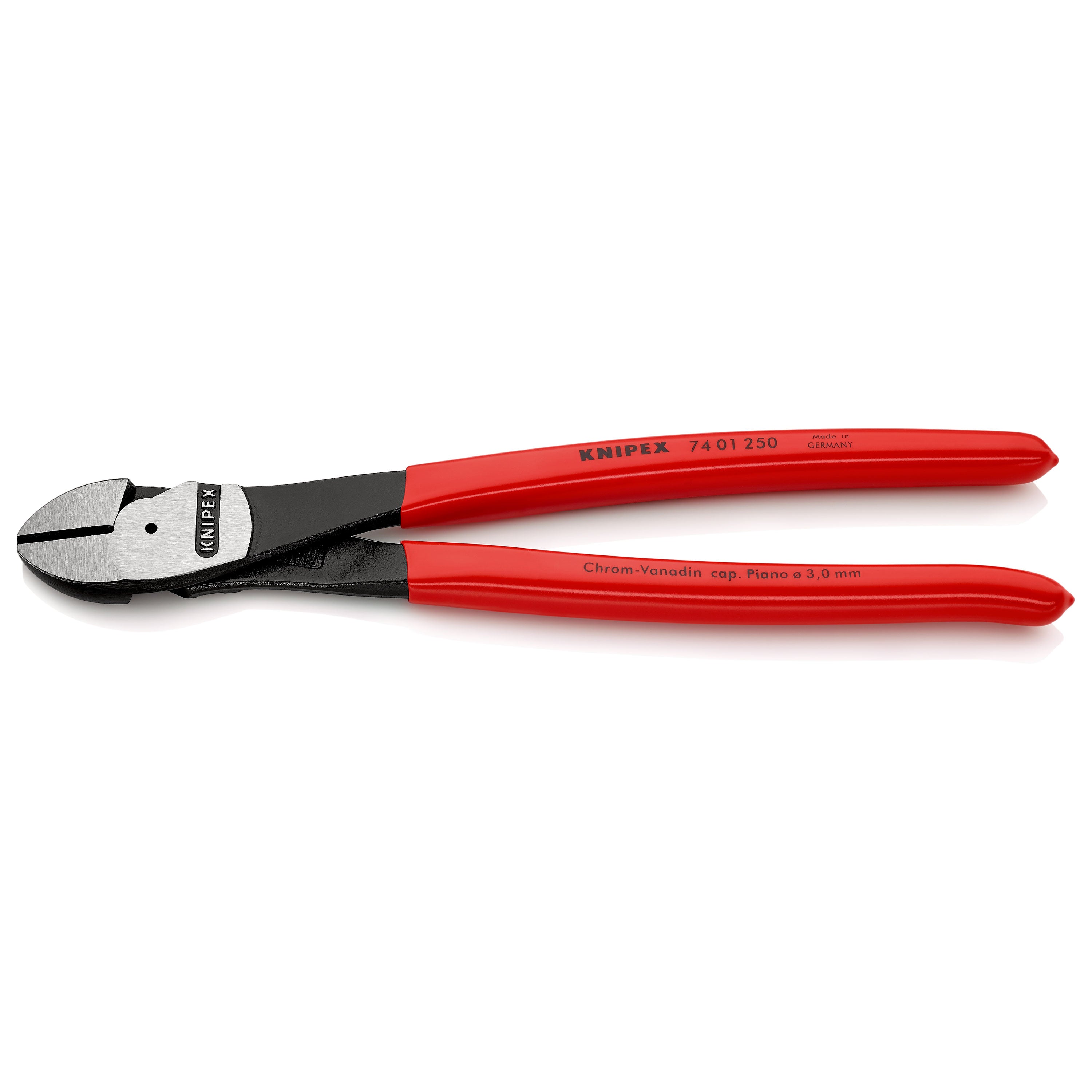Alicate de corte lateral para serviço pesado 74 01 250 (vermelho)