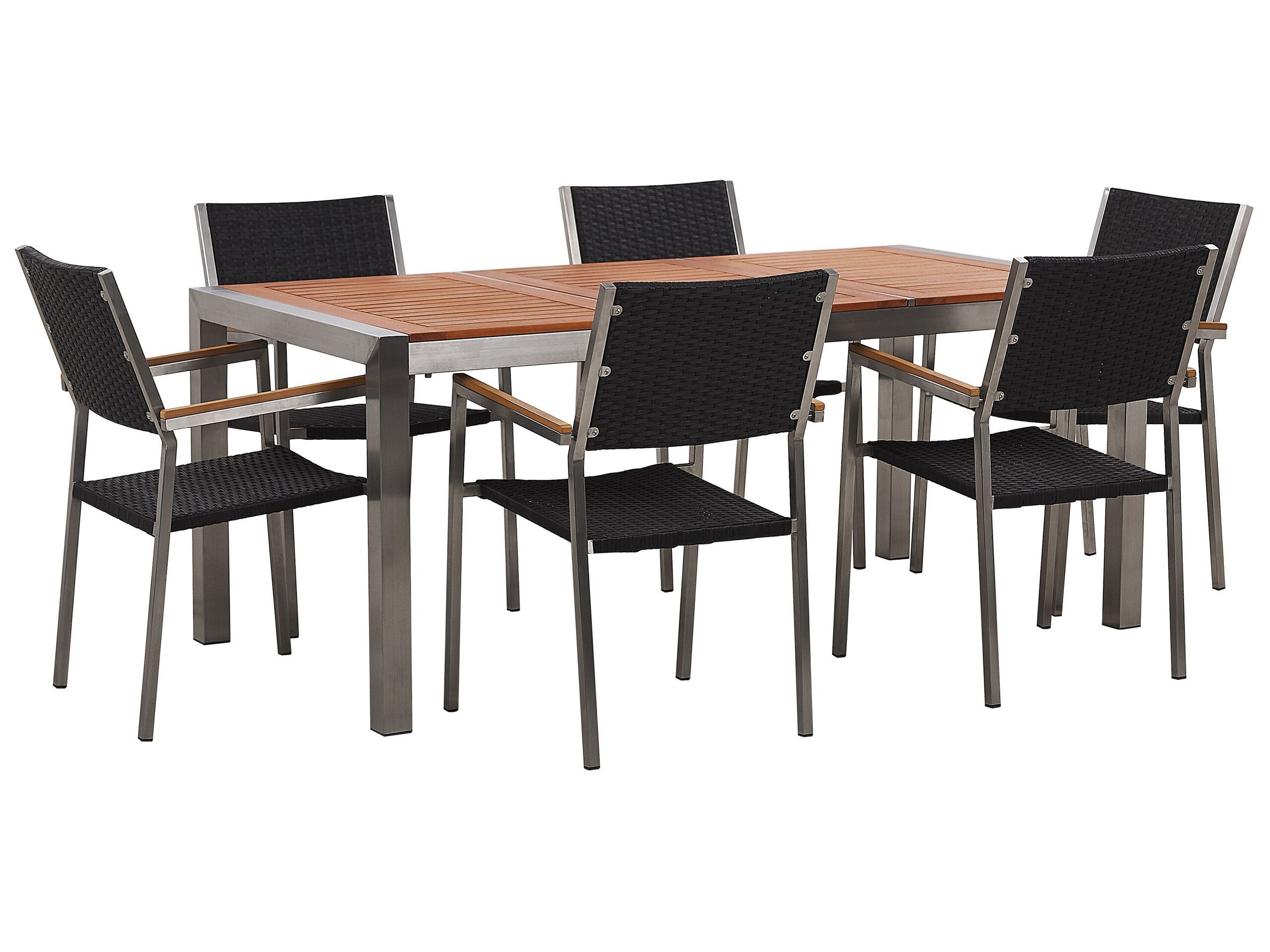Conjunto de comedor negro grosseto