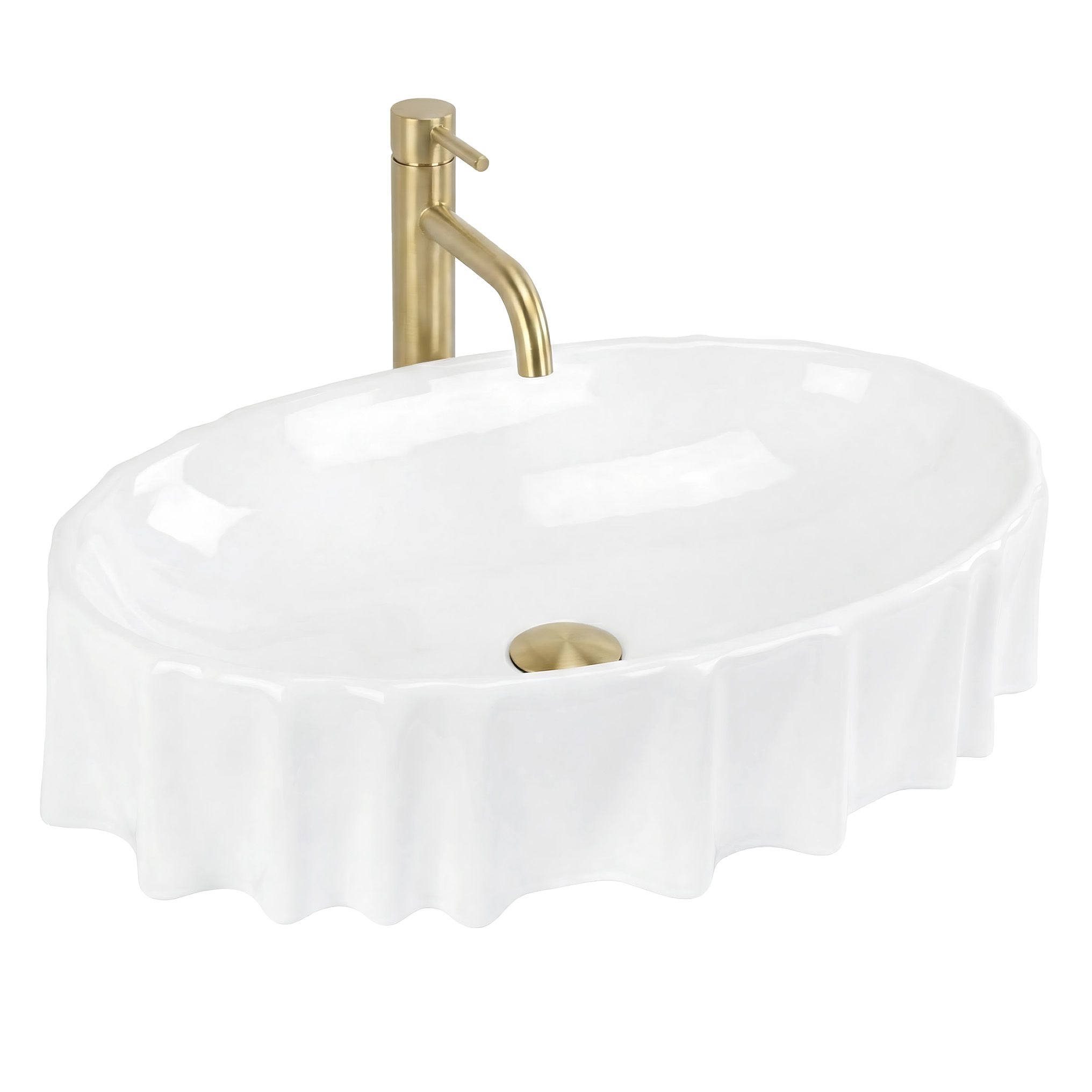 Rea lavabo sobre encimera aurelia, 60x40x1,4 cm