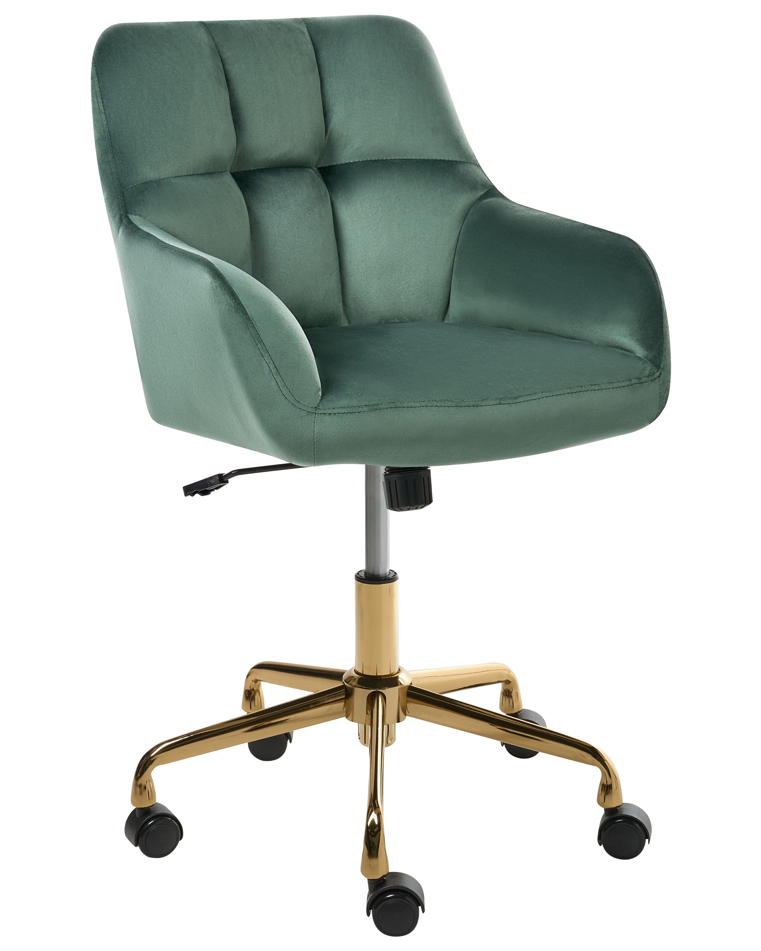 Silla de escritorio palmdale terciopelo verde oscuro