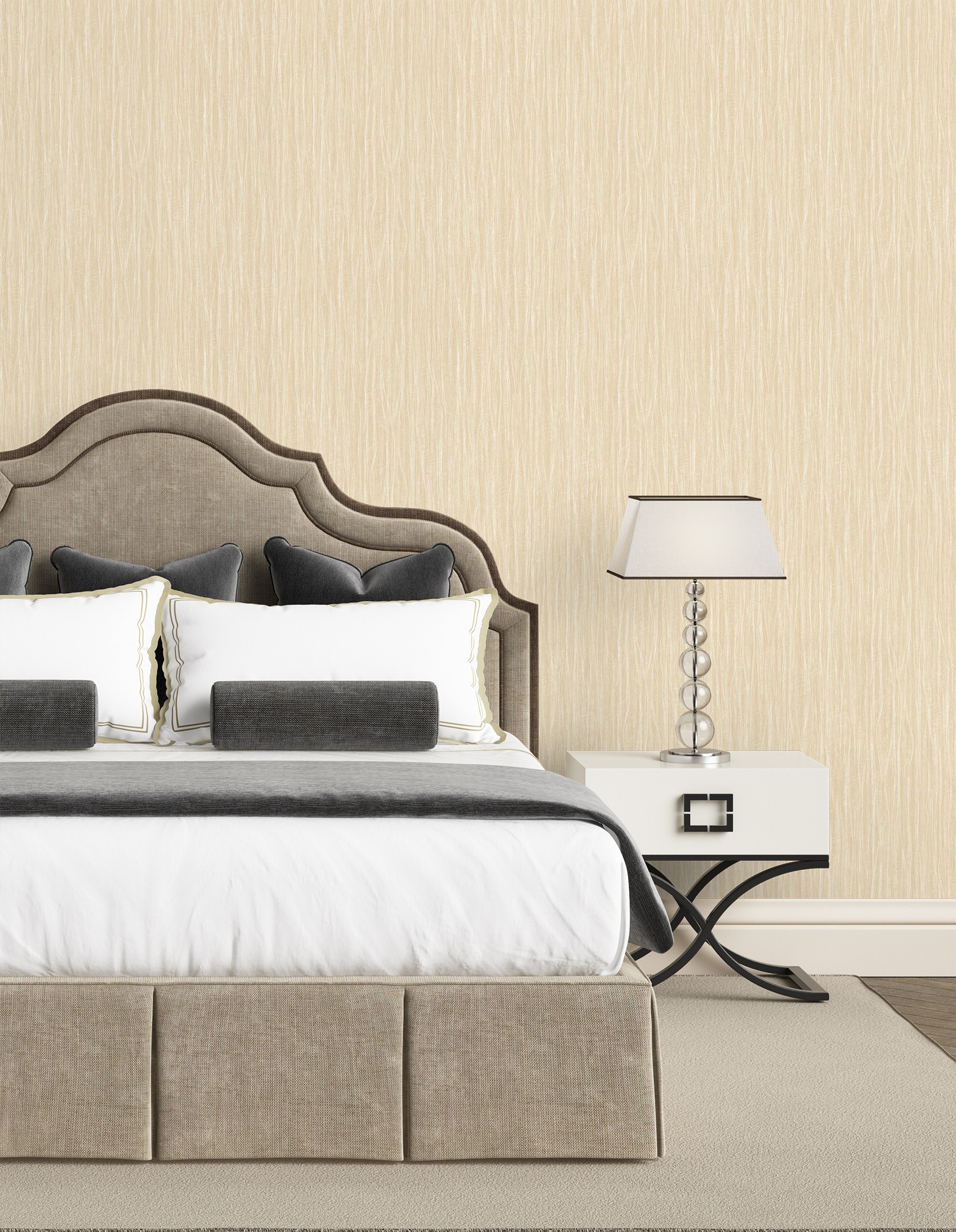 Papel pintado gaulan lavable la tela con pliegues fruncida en 10.6m²