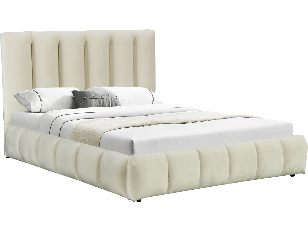 Cama "annie" con arcón 160 x 200 cm - beige
