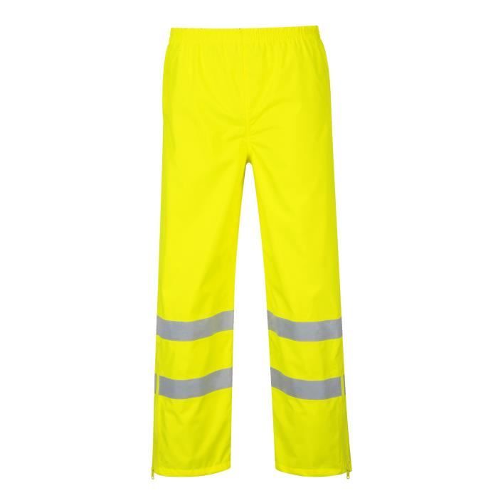 Pantalón impermeable - portwest - alta visibilidad - amarillo - adultos - t