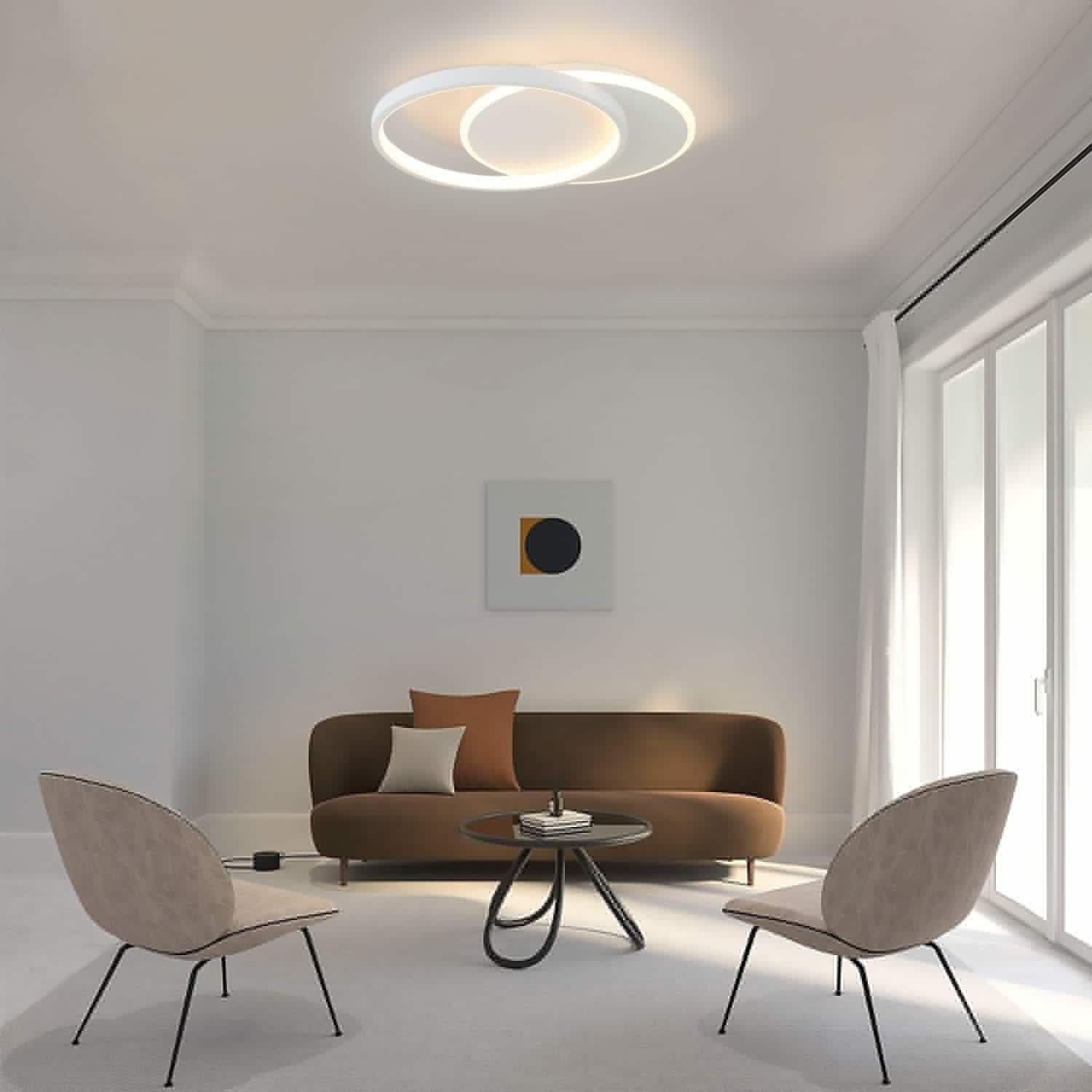 Nettlife plafon de techo LED regulable control remoto luz de techo 35w