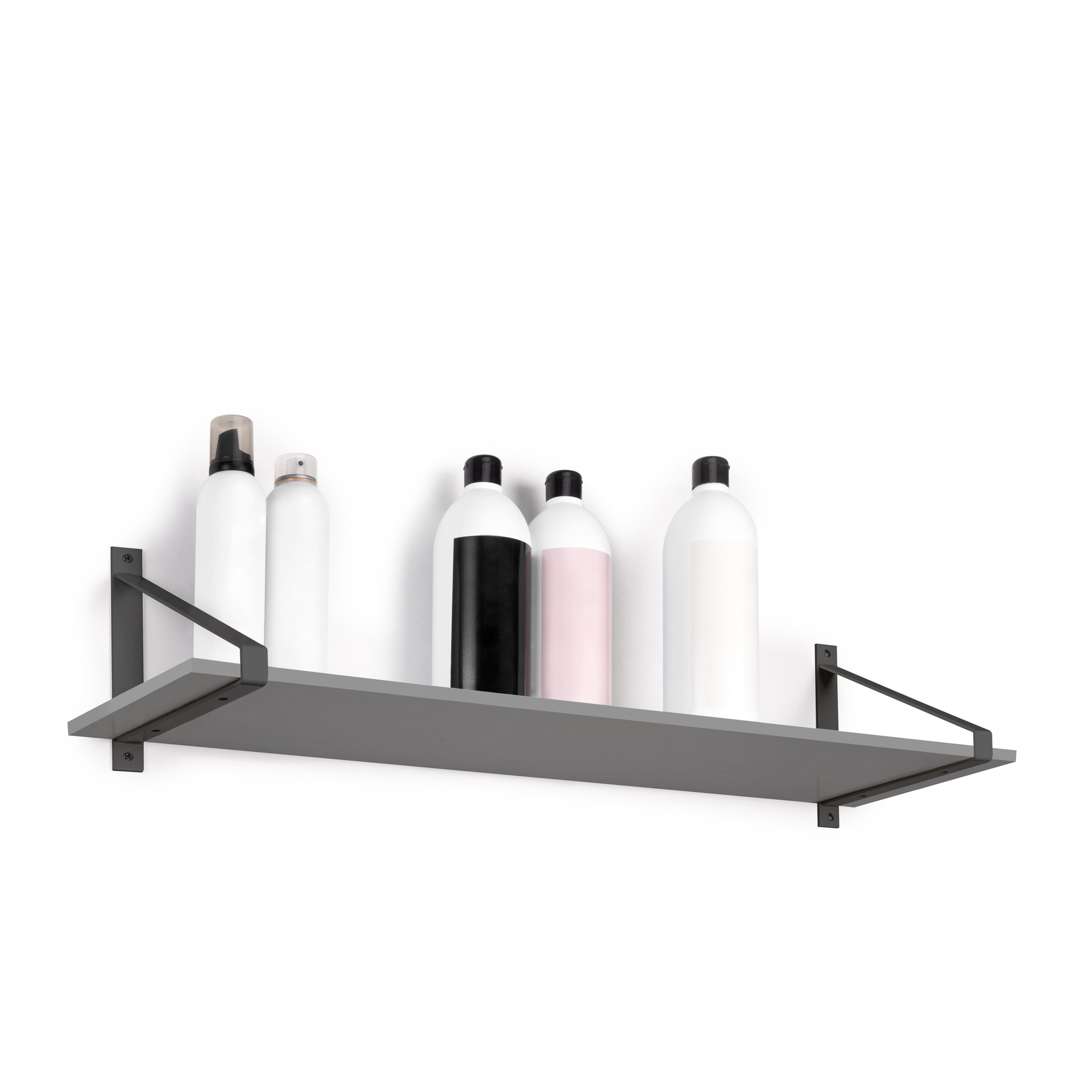 Juego de soportes para estante de madera shelf con forma