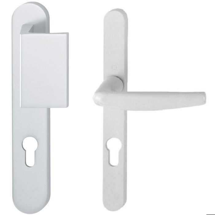 Conjunto de puerta de vestíbulo placa estrecha ailerón atlanta hoppe 554/33