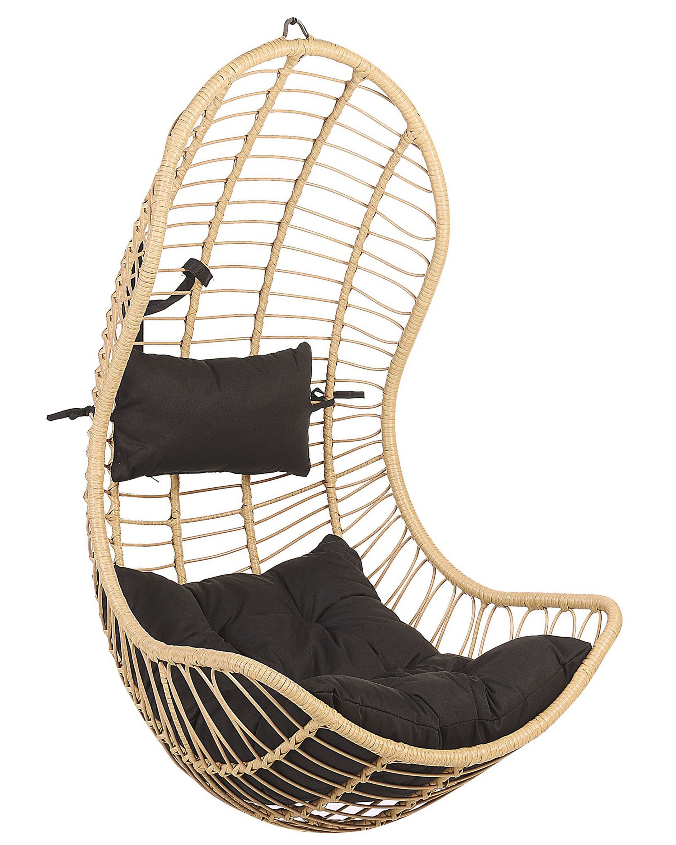 Sillón colgante pineto ratán sintético natural