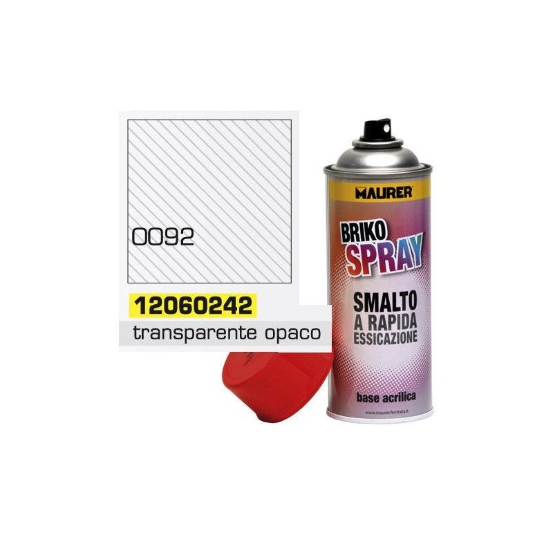 Spray pintura transparente opaco mate 400 ml.