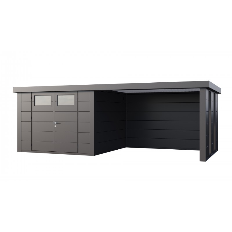 Caseta jardin nh8 c apoyo grande ventana derecha | antracita | novo habitat