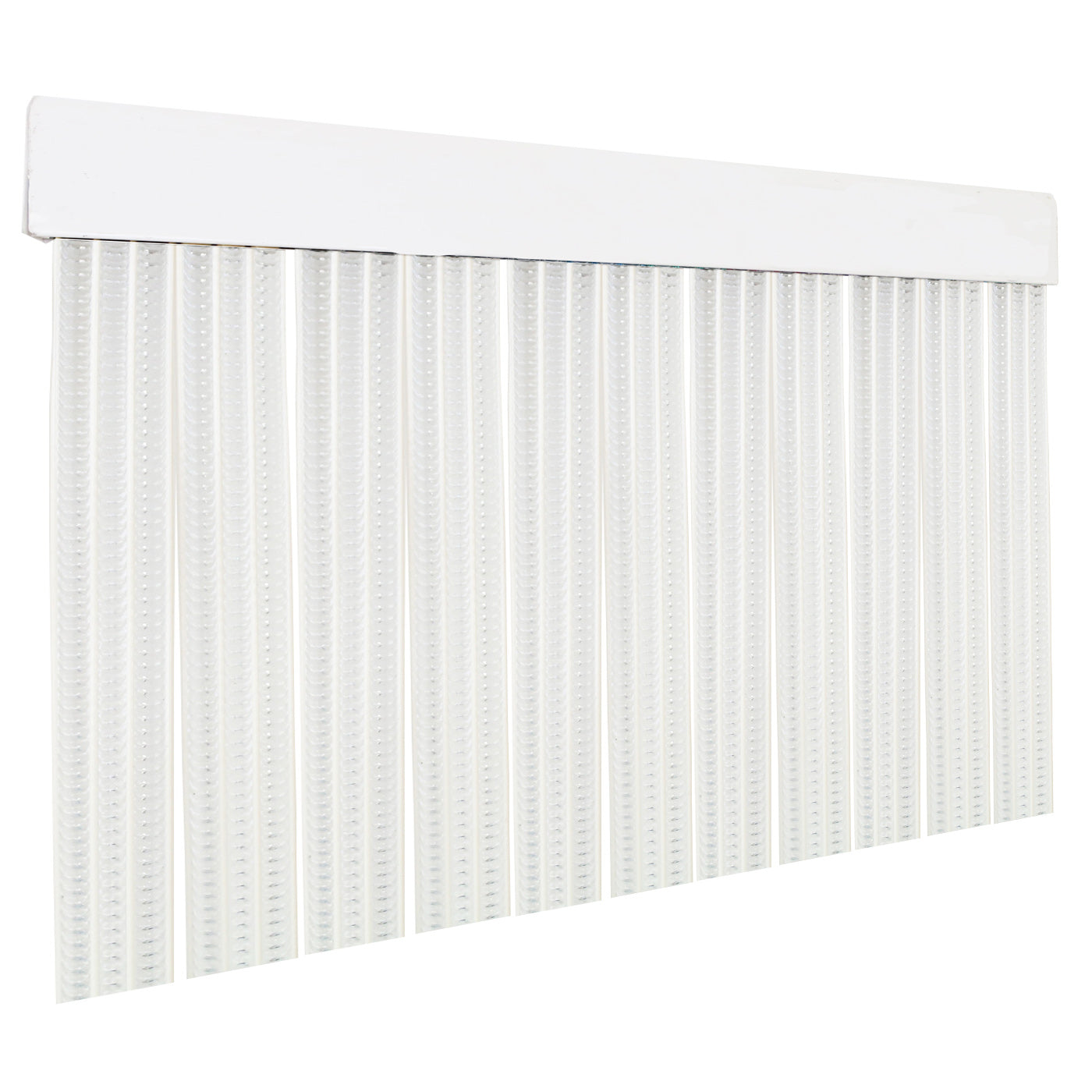 Cortina exterior o interior PVC (210x120cm, transparente+filo blanco p16)