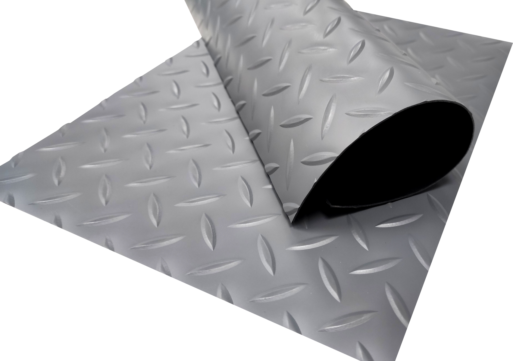 Suelo PVC| 100% PVC| estrias gris| 1mm| 140x100cm
