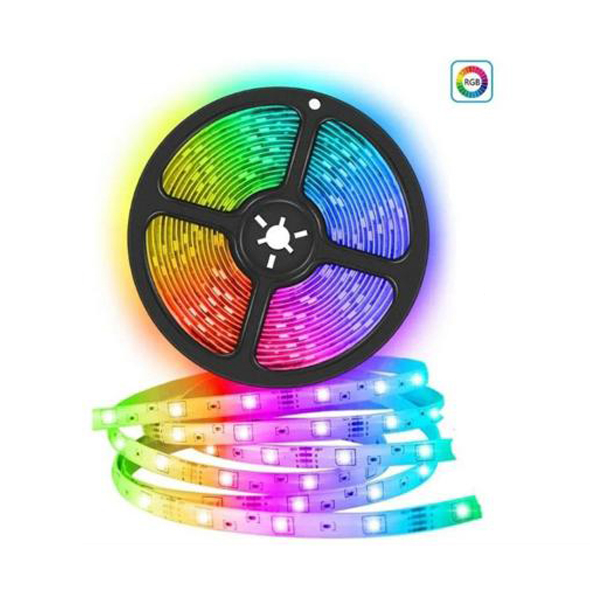 Tira LED rgb 12,12 metros decorativa pilas no incluidas 4 x kits de 3,3