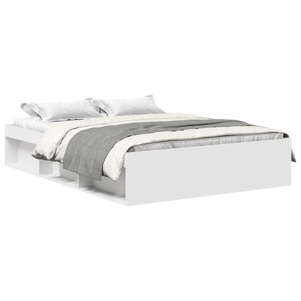 vidaXL estructura de cama blanca 160x200 cm