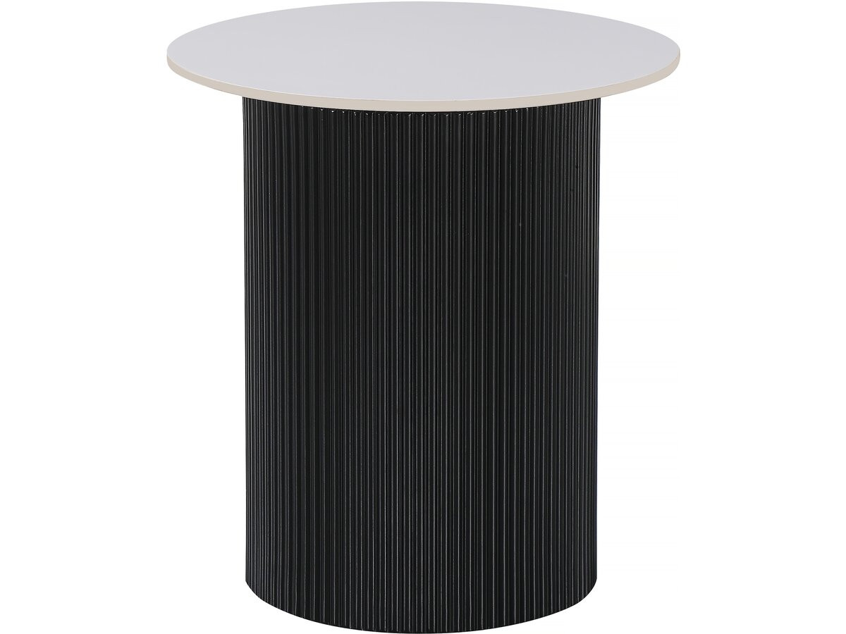 Mesa auxiliar de cerámica "eclat", mesita de noche - 50 x 50 x 55 cm - blan
