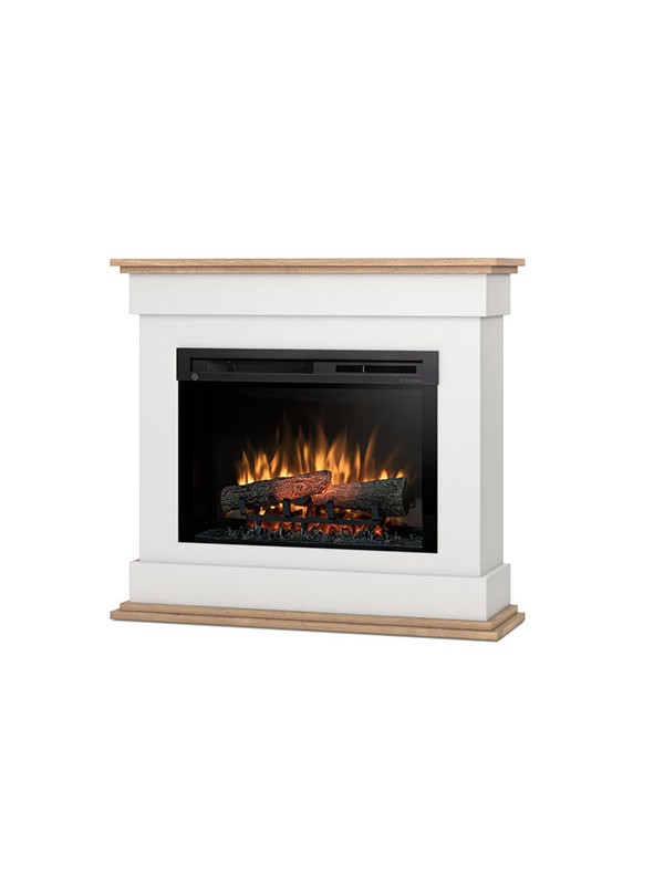 Lenox - chimenea eléctrica independiente con calefacción por suelo 26'