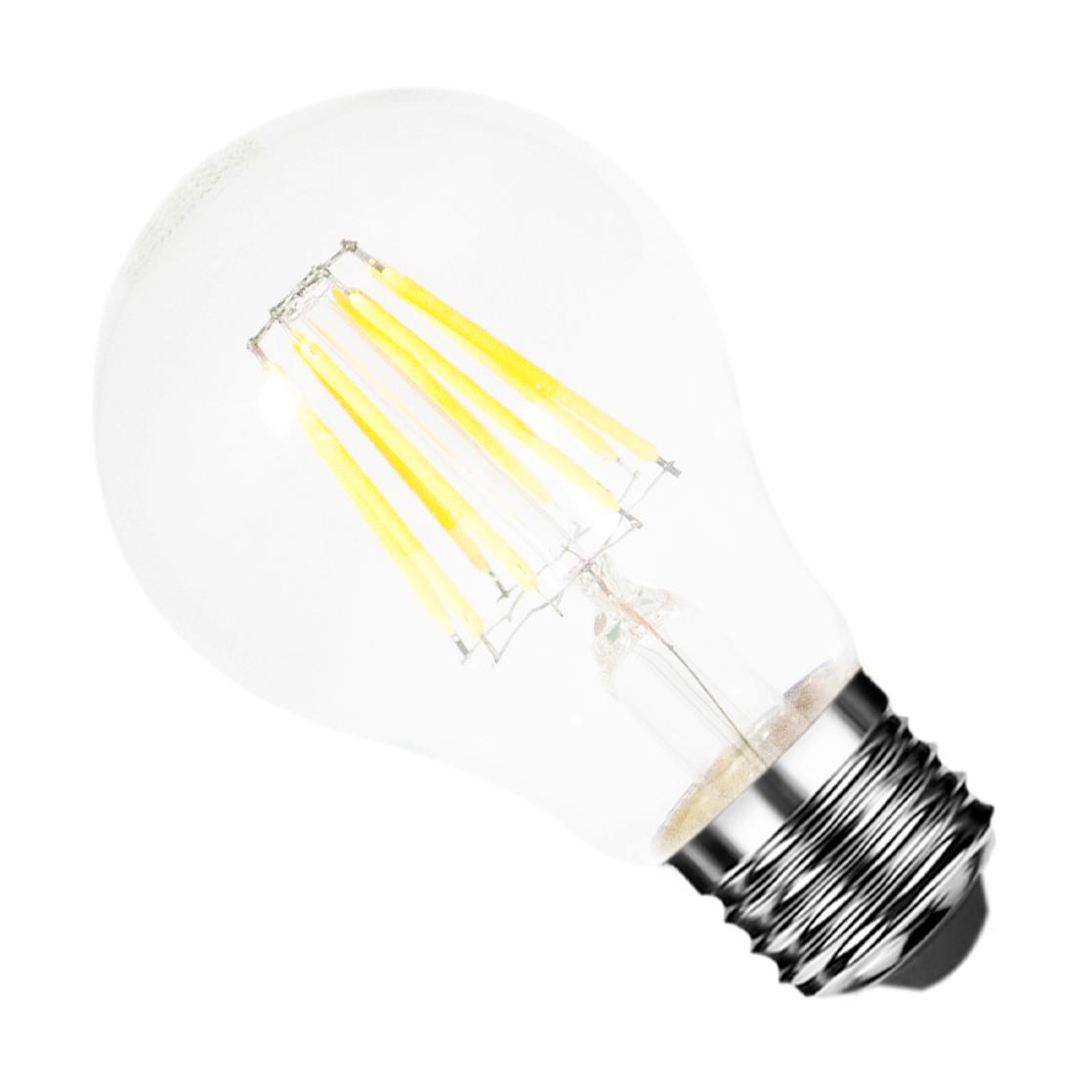 Bombilla LED E27 filamento 8w 220v cob a60 360° - blanco frío 600