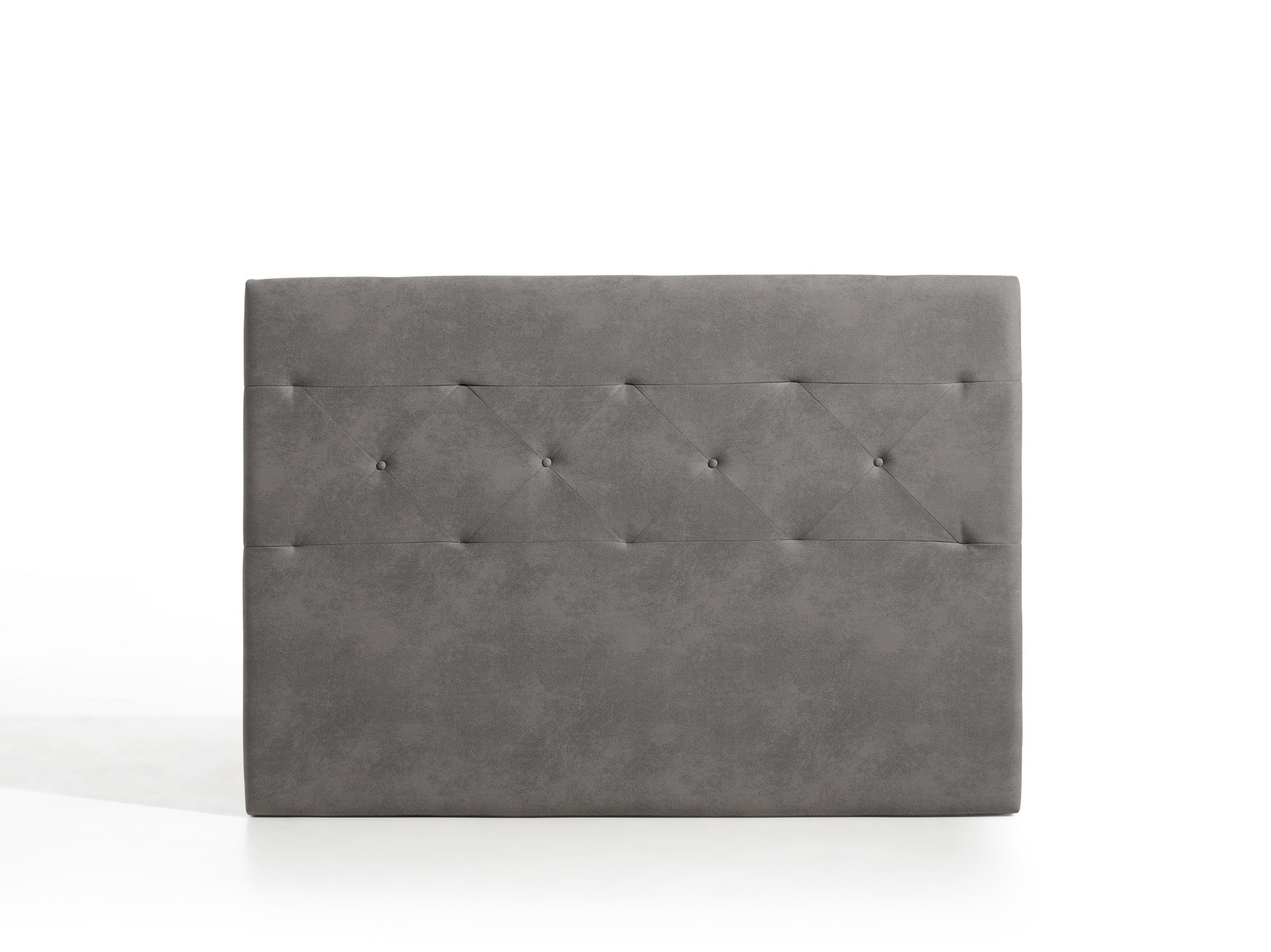 Cabecero zafiro para cama de 120 de tela gris 154x115x8. Matris