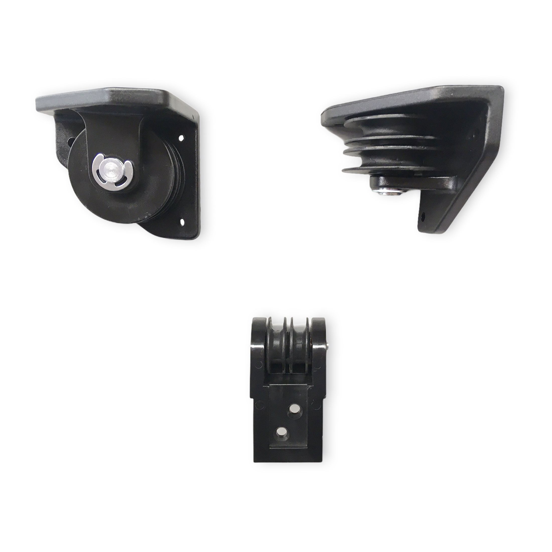 Kit de recogida de cuerda para pérgola negro