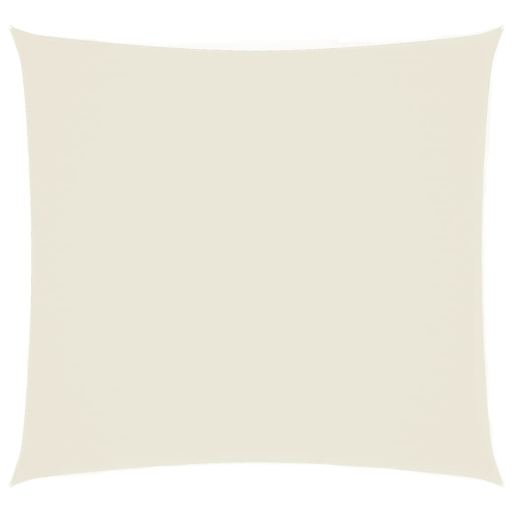 vidaXL toldo de vela cuadrado tela oxford color crema 3x3 m
