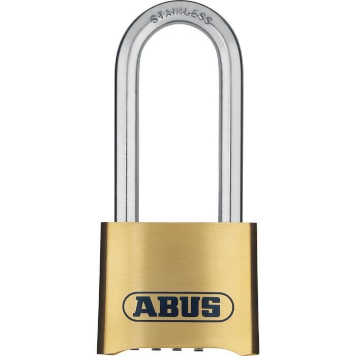 Candado combinado - abus - 180ib/50hb63 b/dfnli - cuerpo de latón forjado -