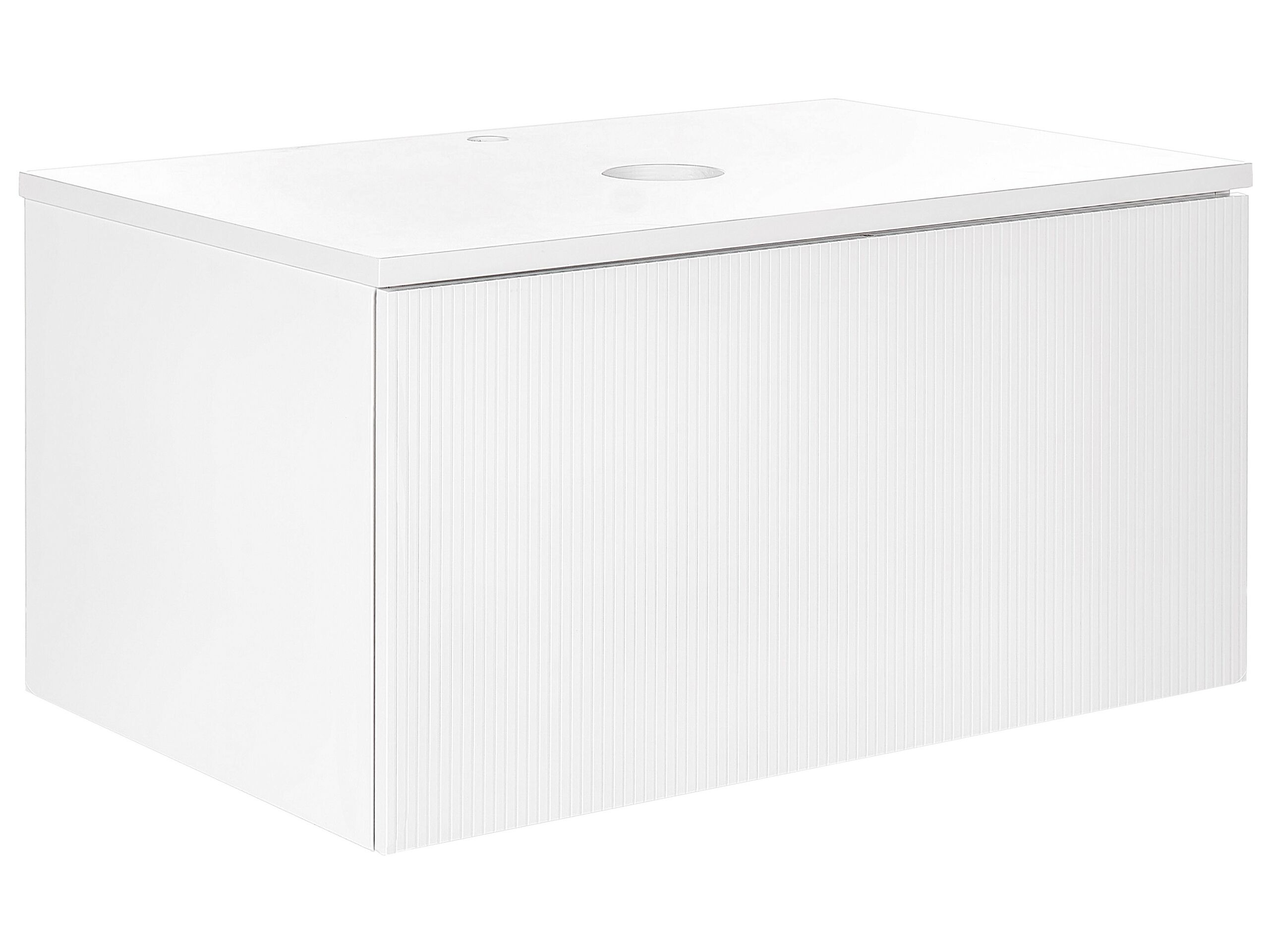 Mueble para lavabo de pared alzira 80 cm blanco