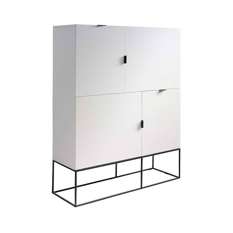 Momma Home aparador salón comedor blanco modelo saná 120 x 41 x 150 cm