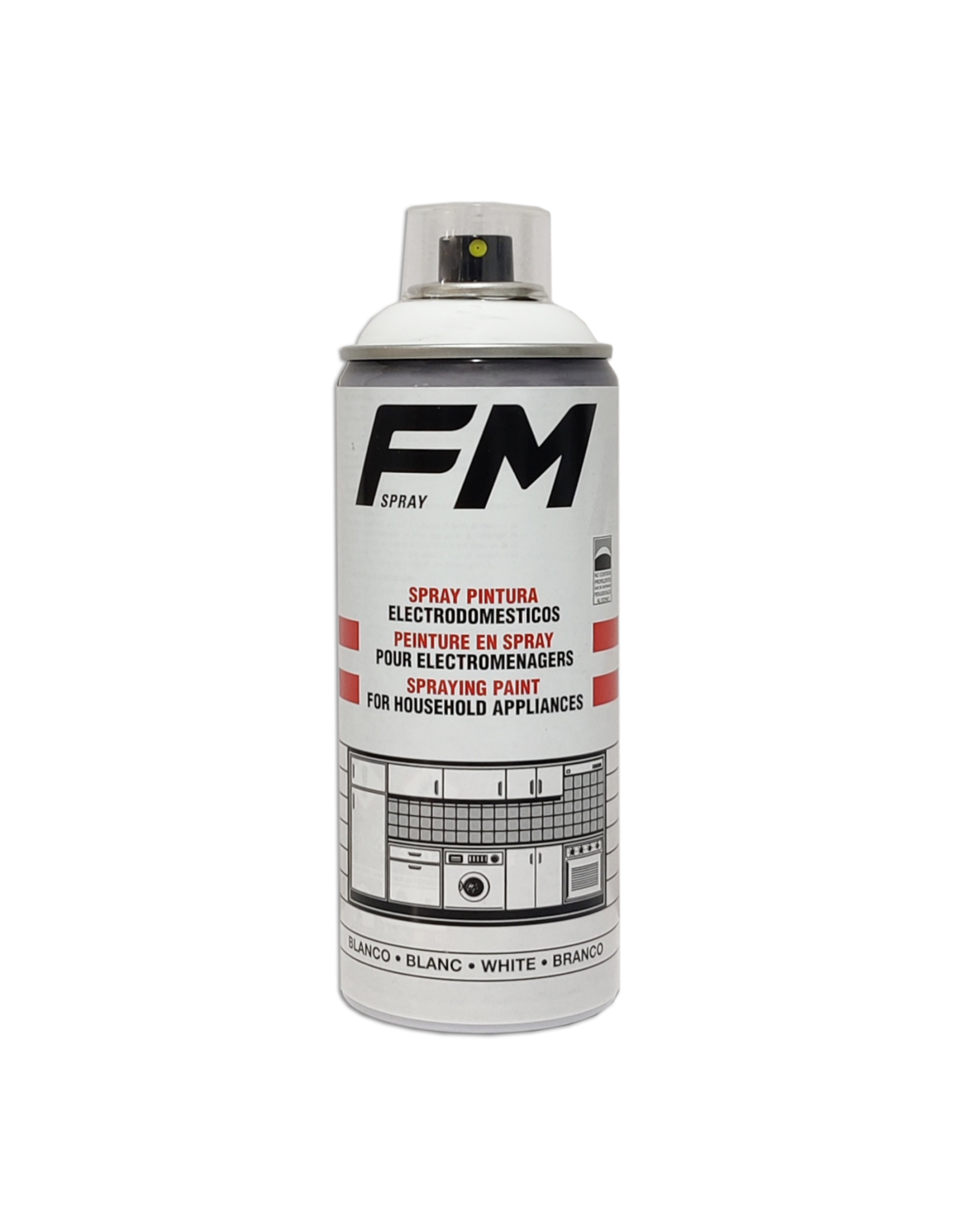 Spray electrodomesticos blanco ral 9016 fm 400 ml