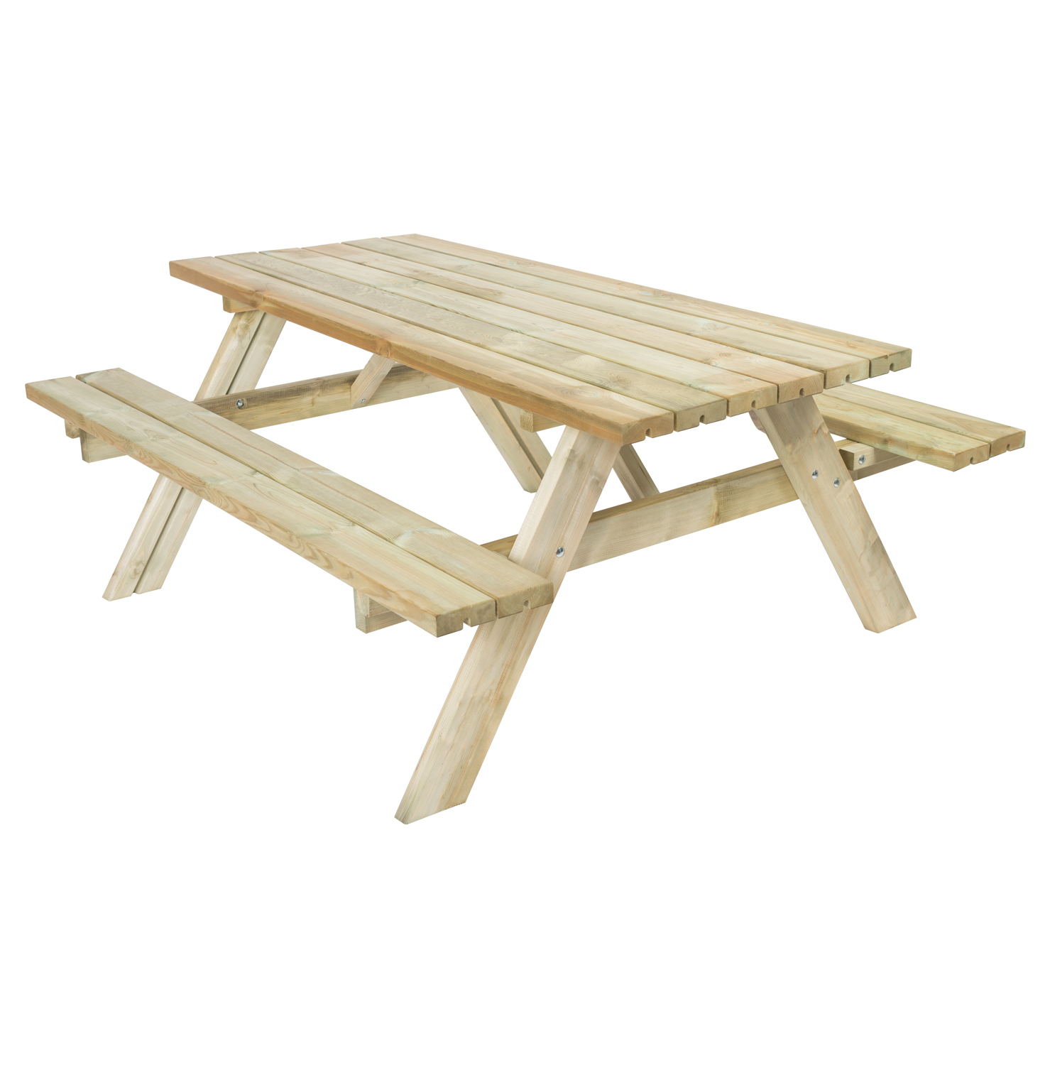 Mesa Picnic Jardín Madera Tratada 198*154cm*42 mm fsc en581 The HomeWeeks